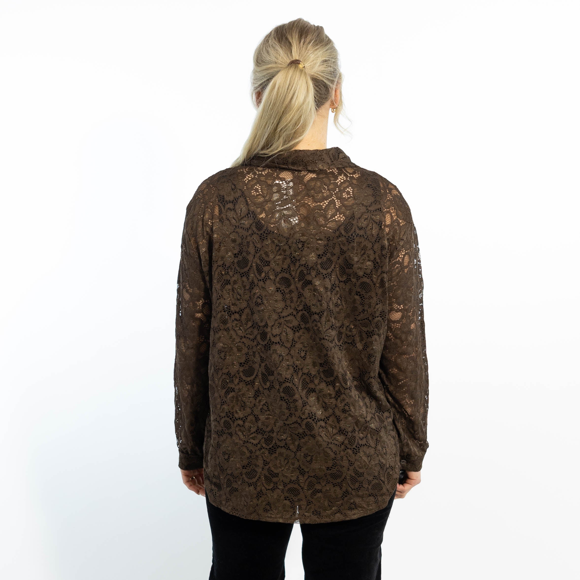 Gunhild chiffon skjorte, Choko