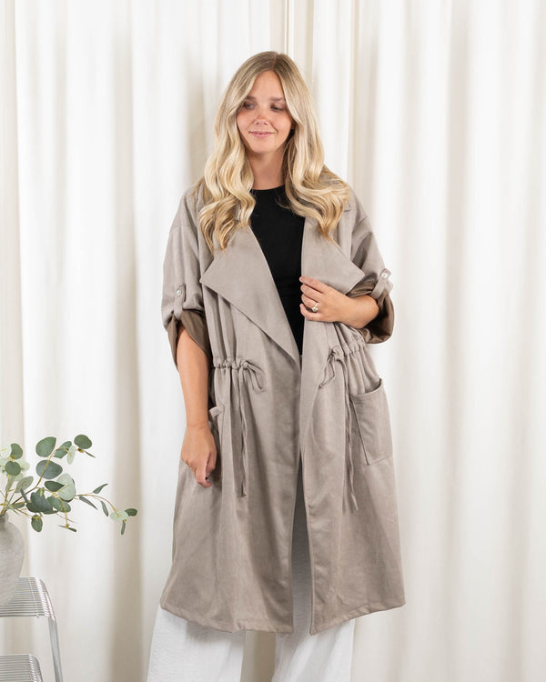 Hanne jakke, Taupe