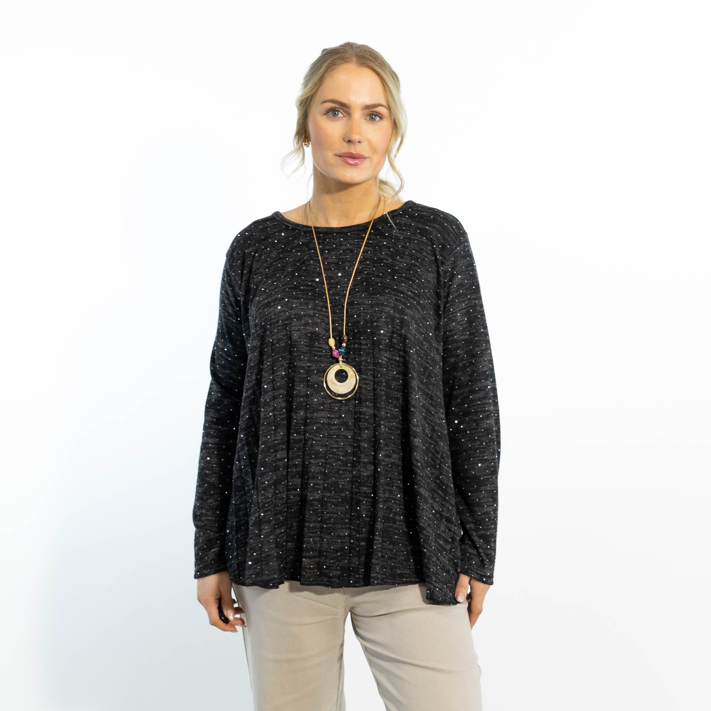 Nora overdel m. kæde, Sort