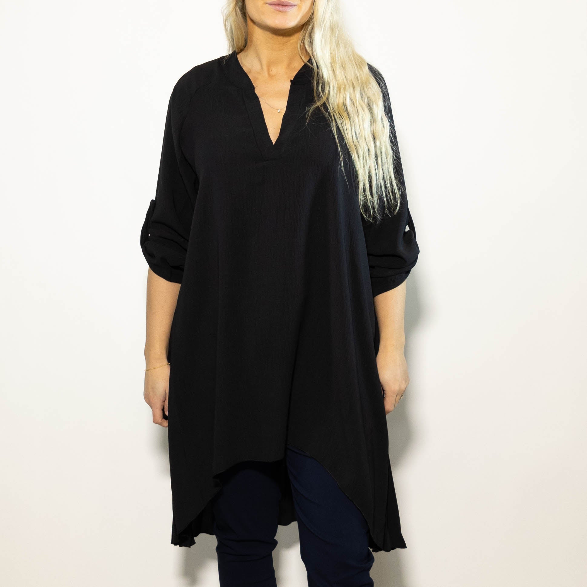 Derry skjorte tunika, Sort