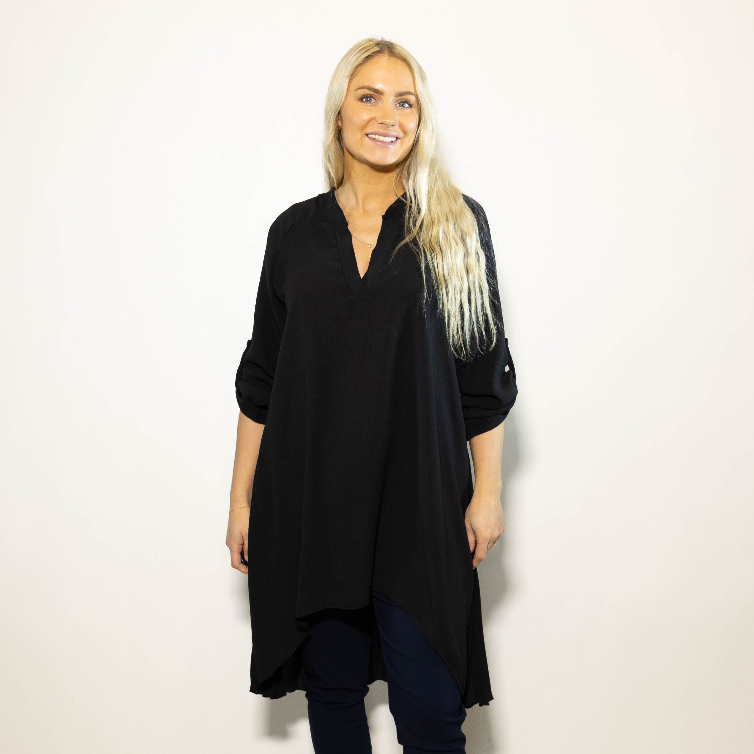 Derry skjorte tunika, Sort