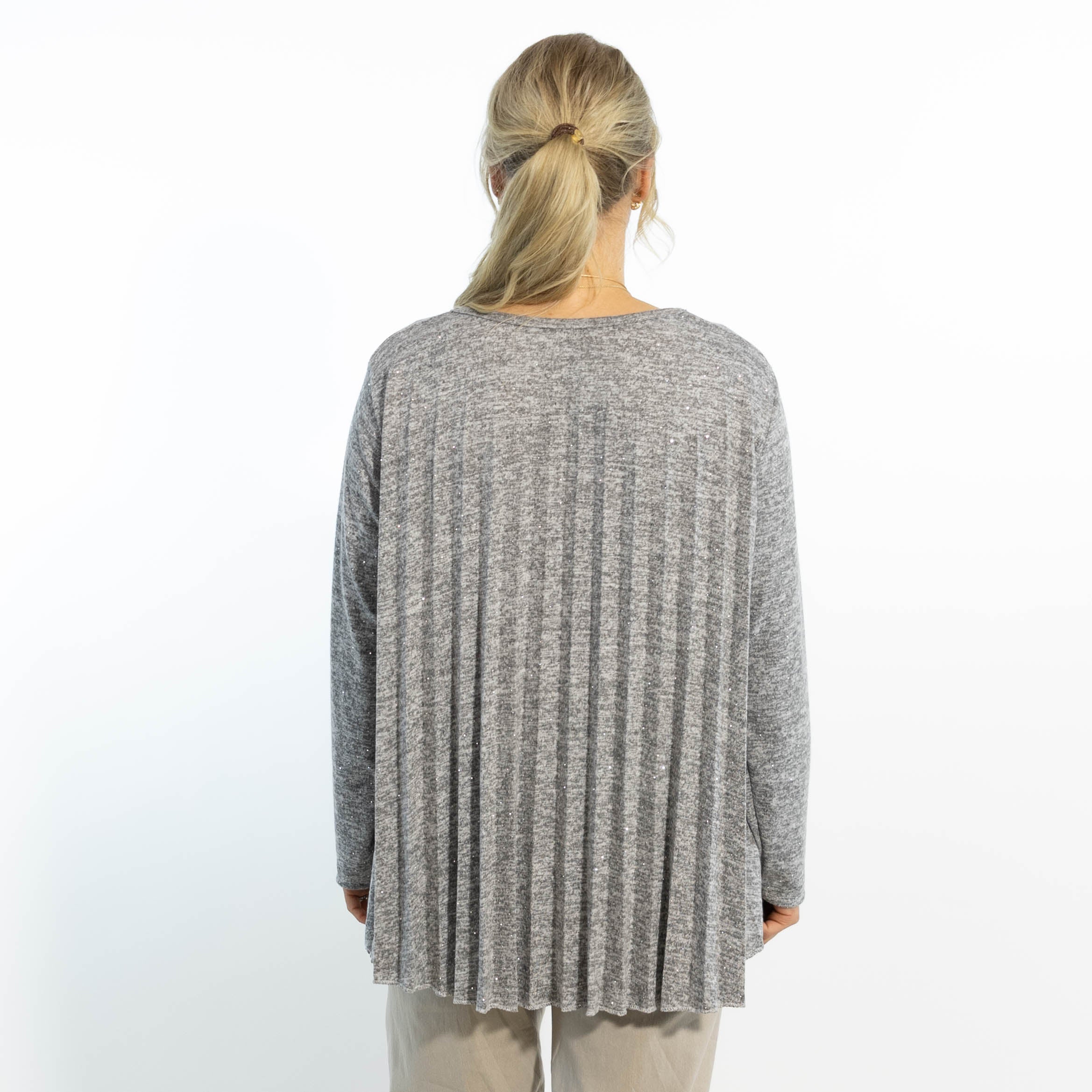 Nora overdel m. kæde, Grå