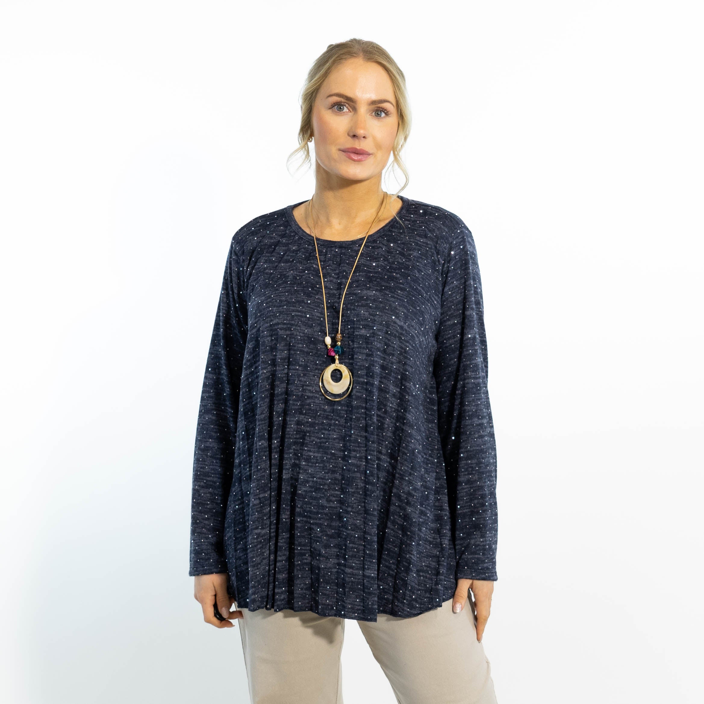 Nora overdel m. kæde, Navy