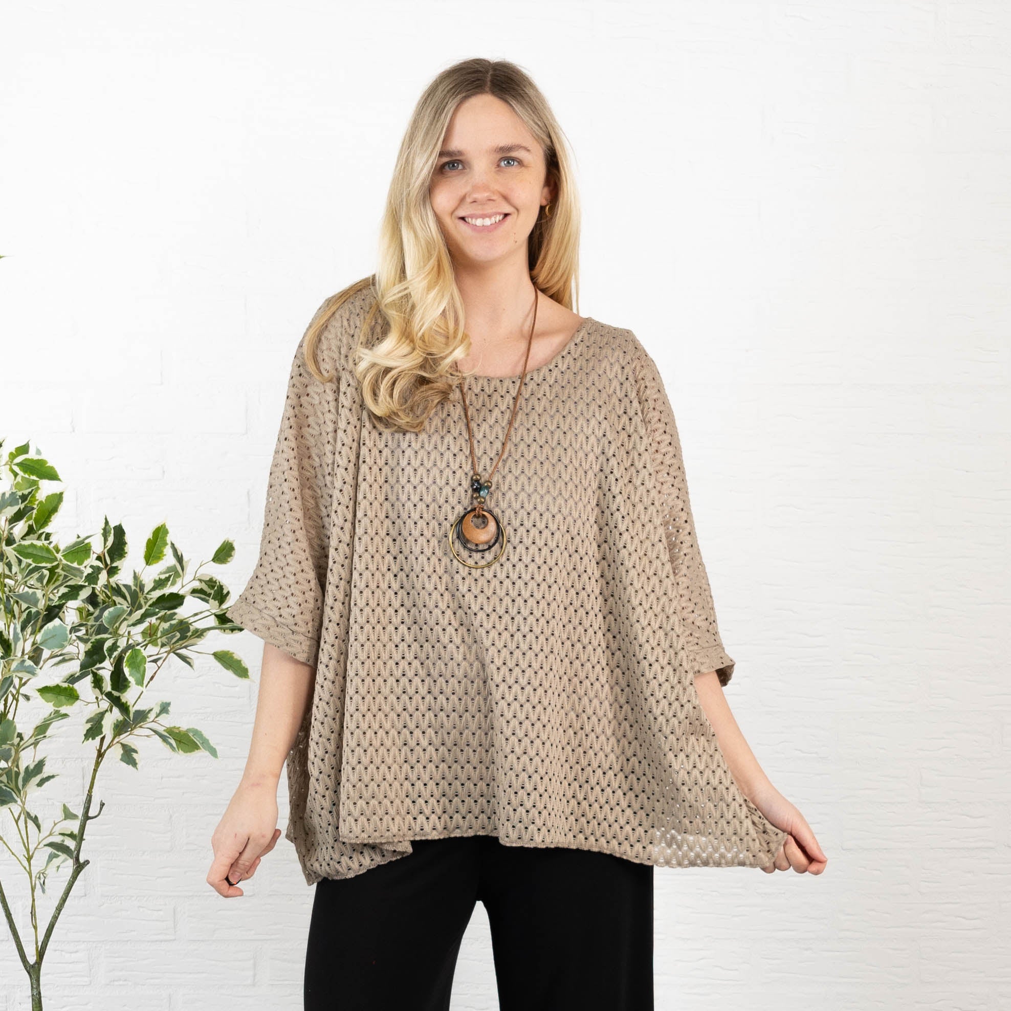 Hanne overdel, Taupe