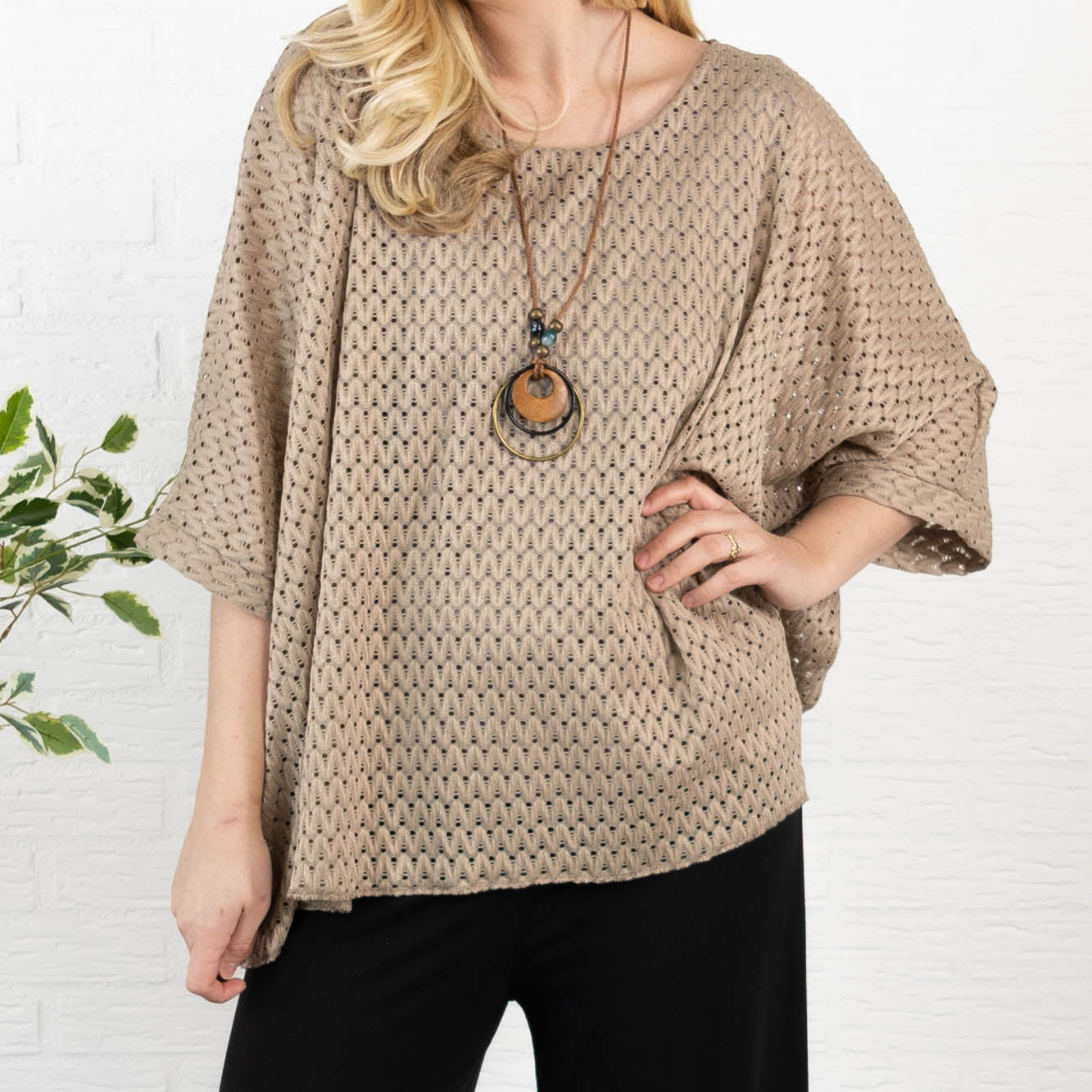 Hanne overdel, Taupe