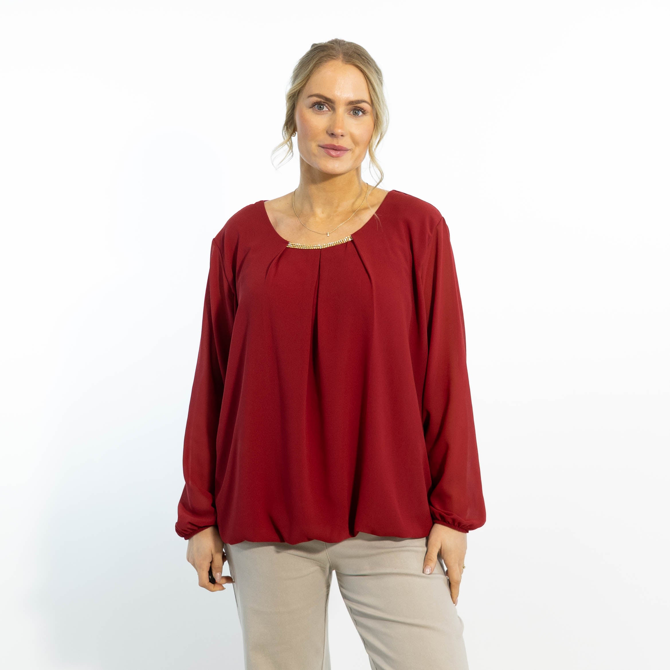 Adda chiffon overdel, Vinrød