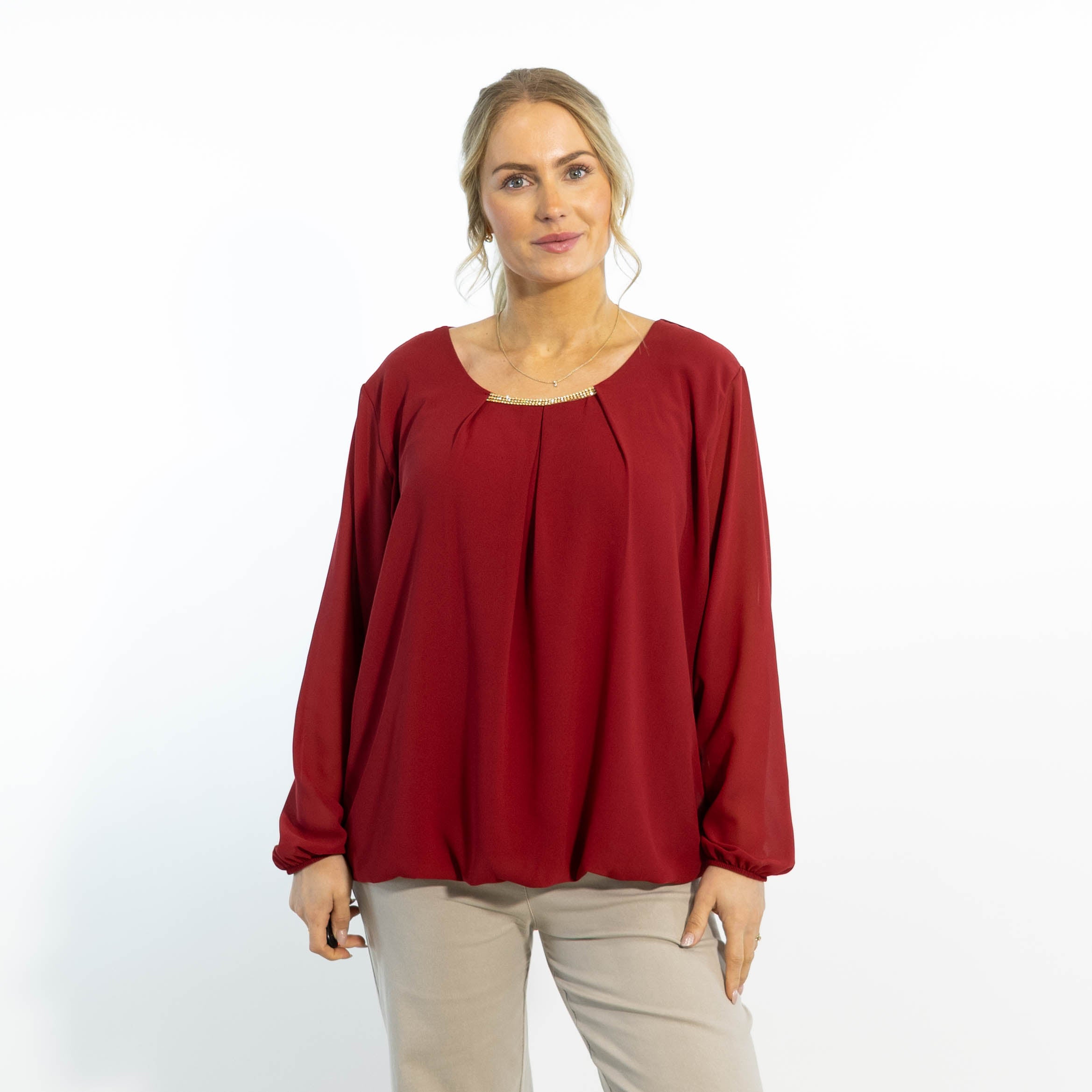 Adda chiffon overdel, Vinrød