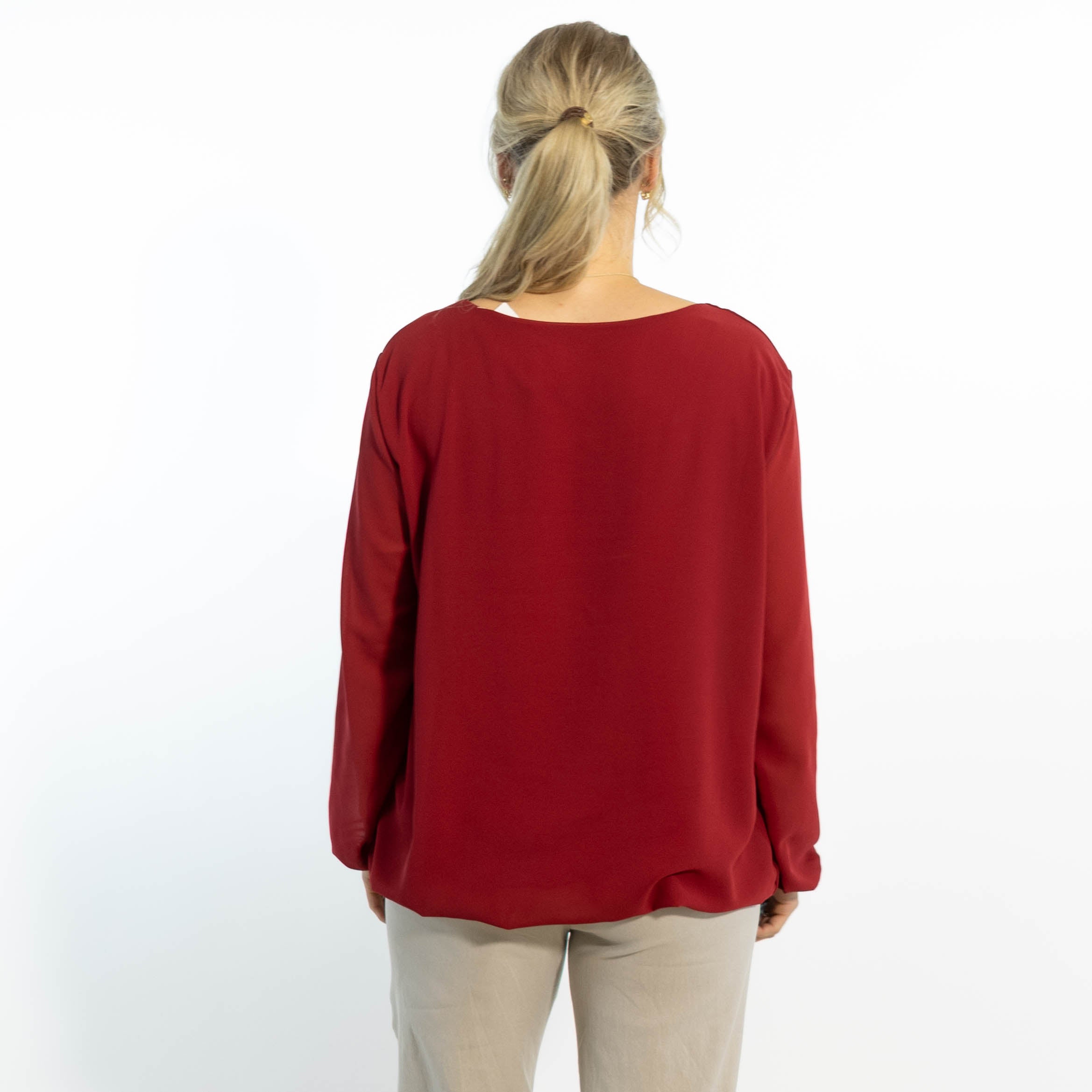 Adda chiffon overdel, Vinrød