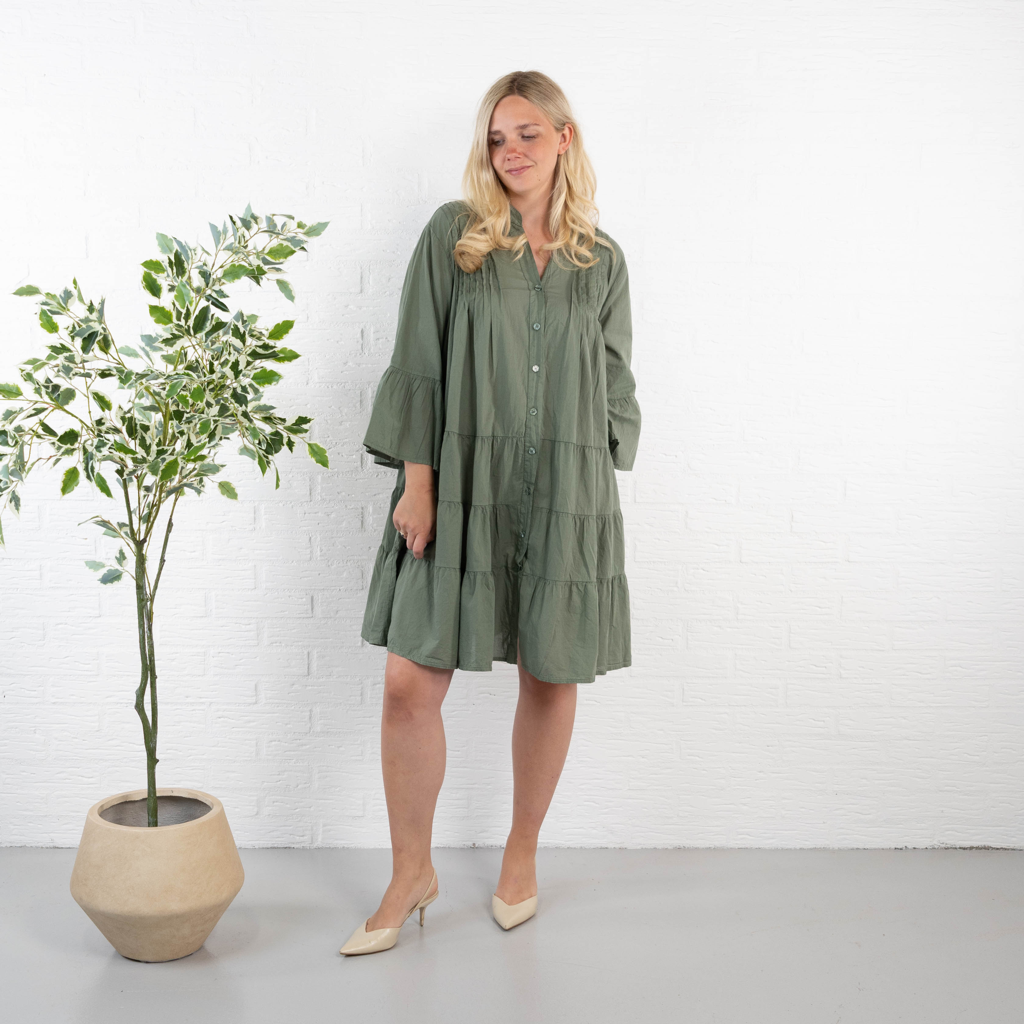 Qyra Tunika/Kjole, Khaki