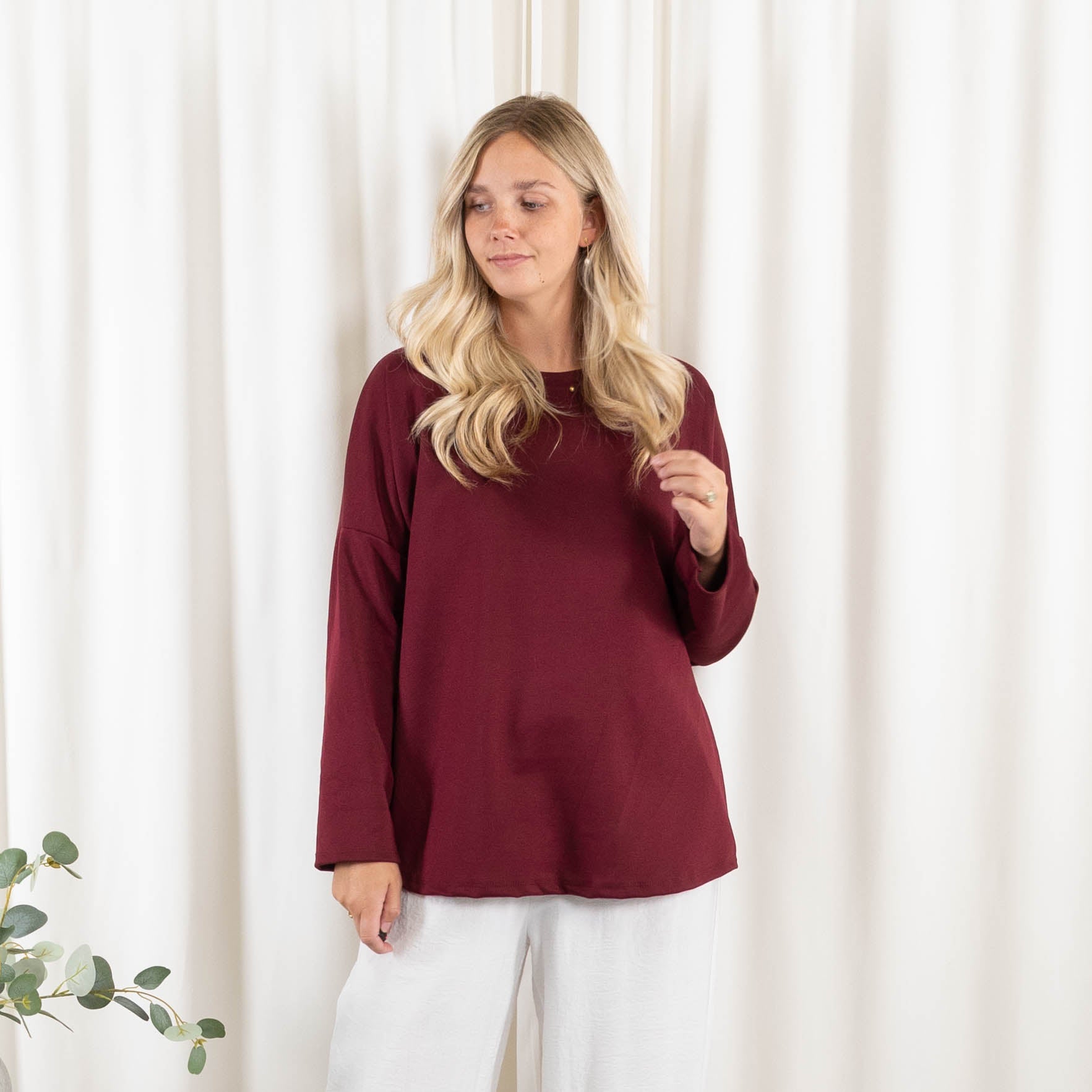Andrea sweatshirt, Bordeaux