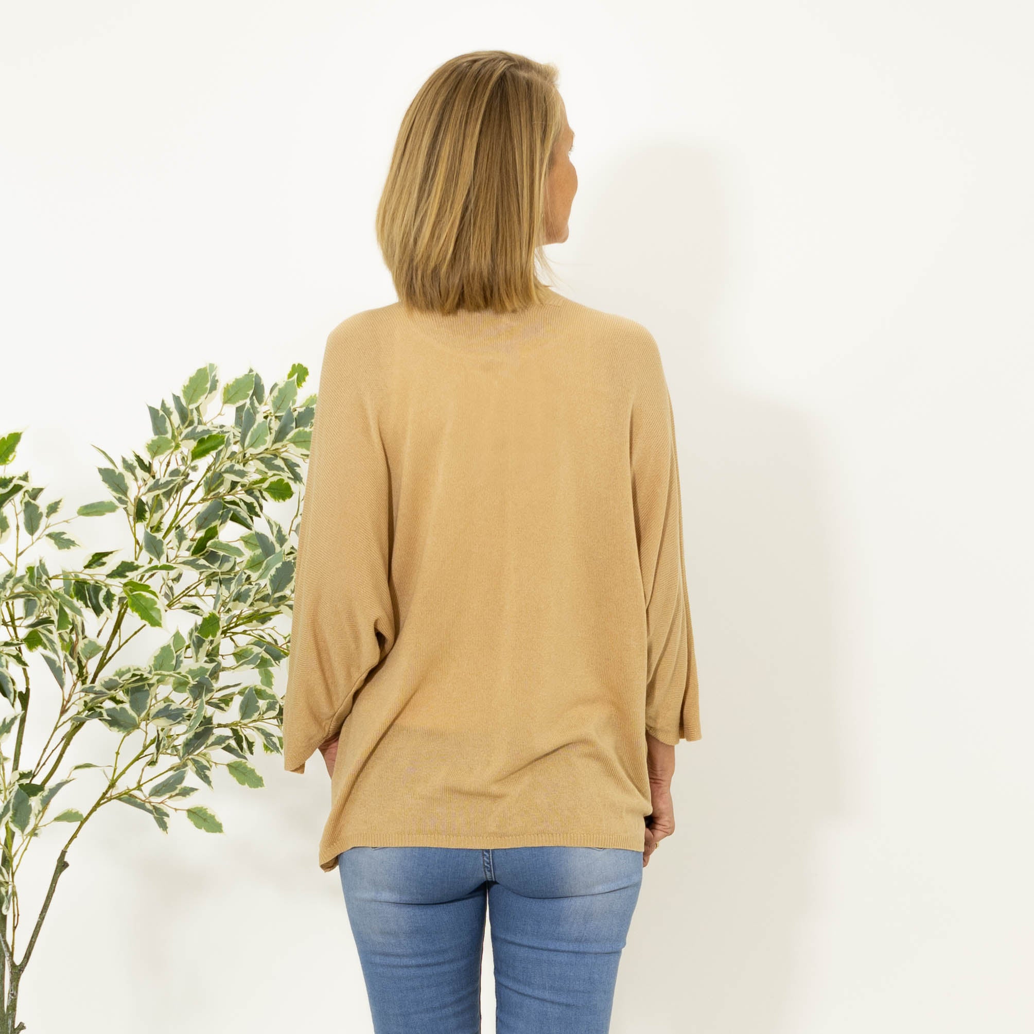 Donna strik cardigan, Beige