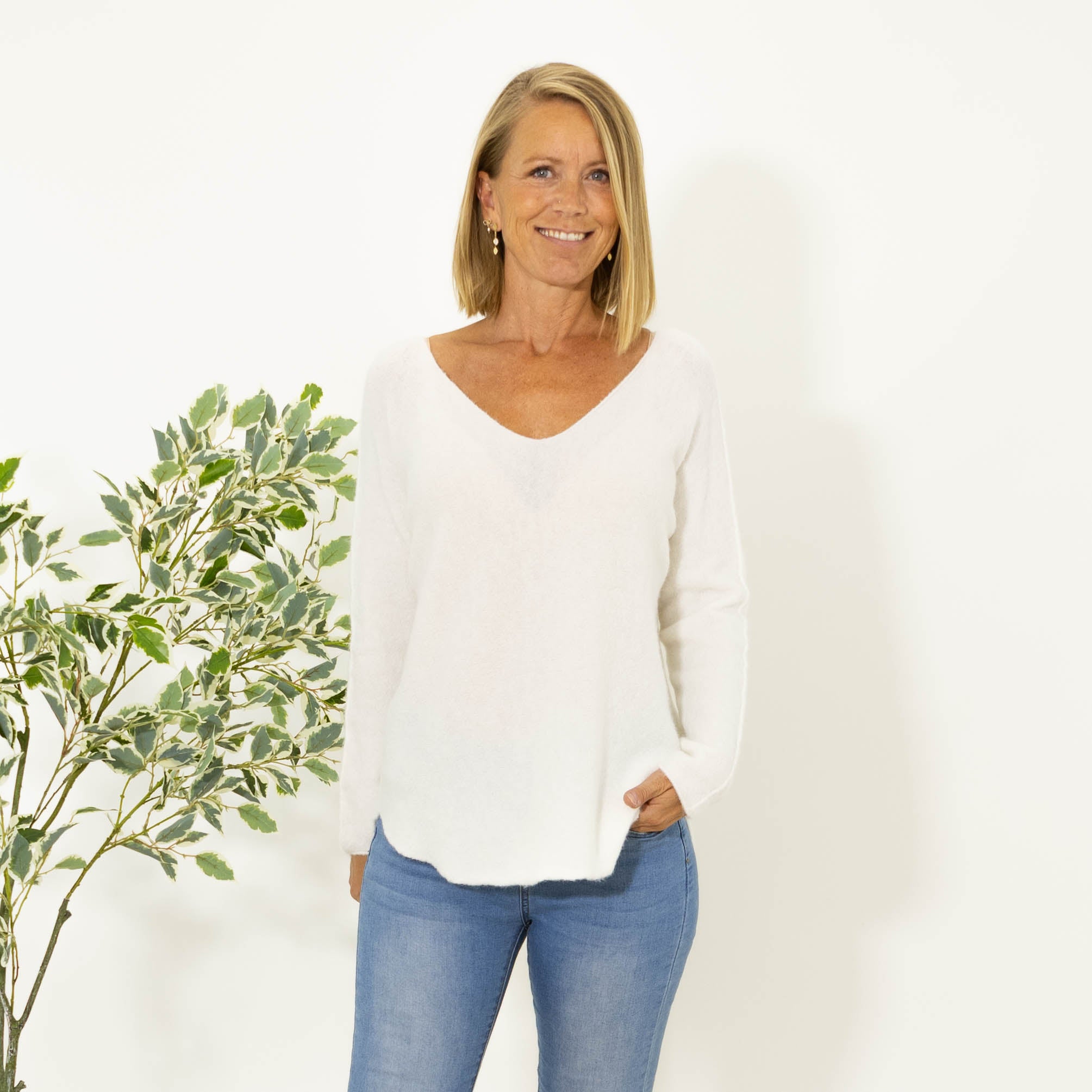 Sofia strik, Hvid