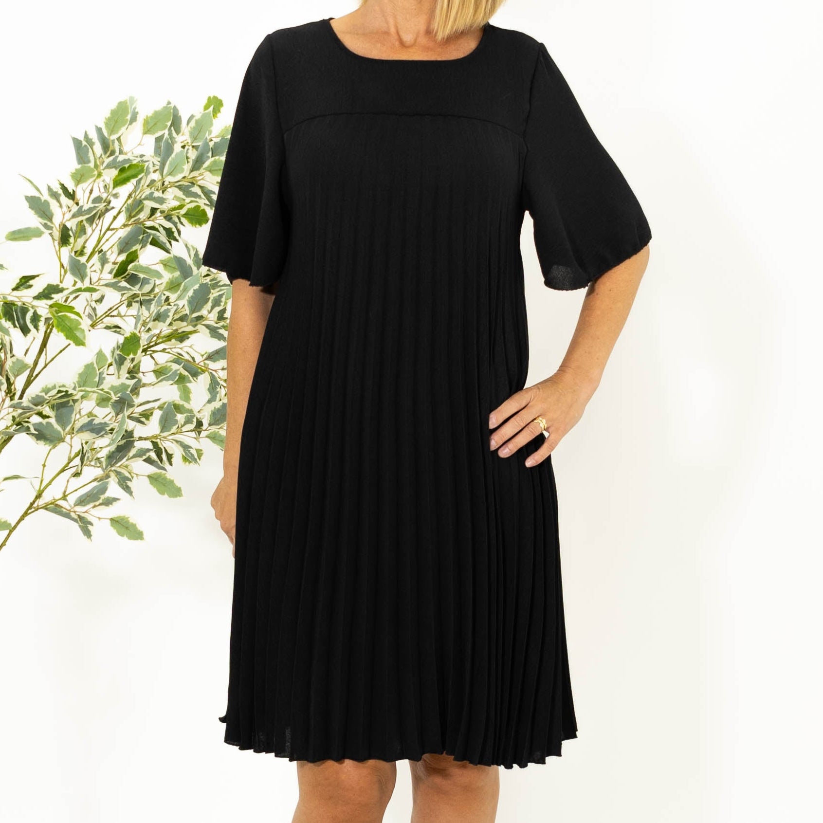 Sophie Chiffon kjole, Sort