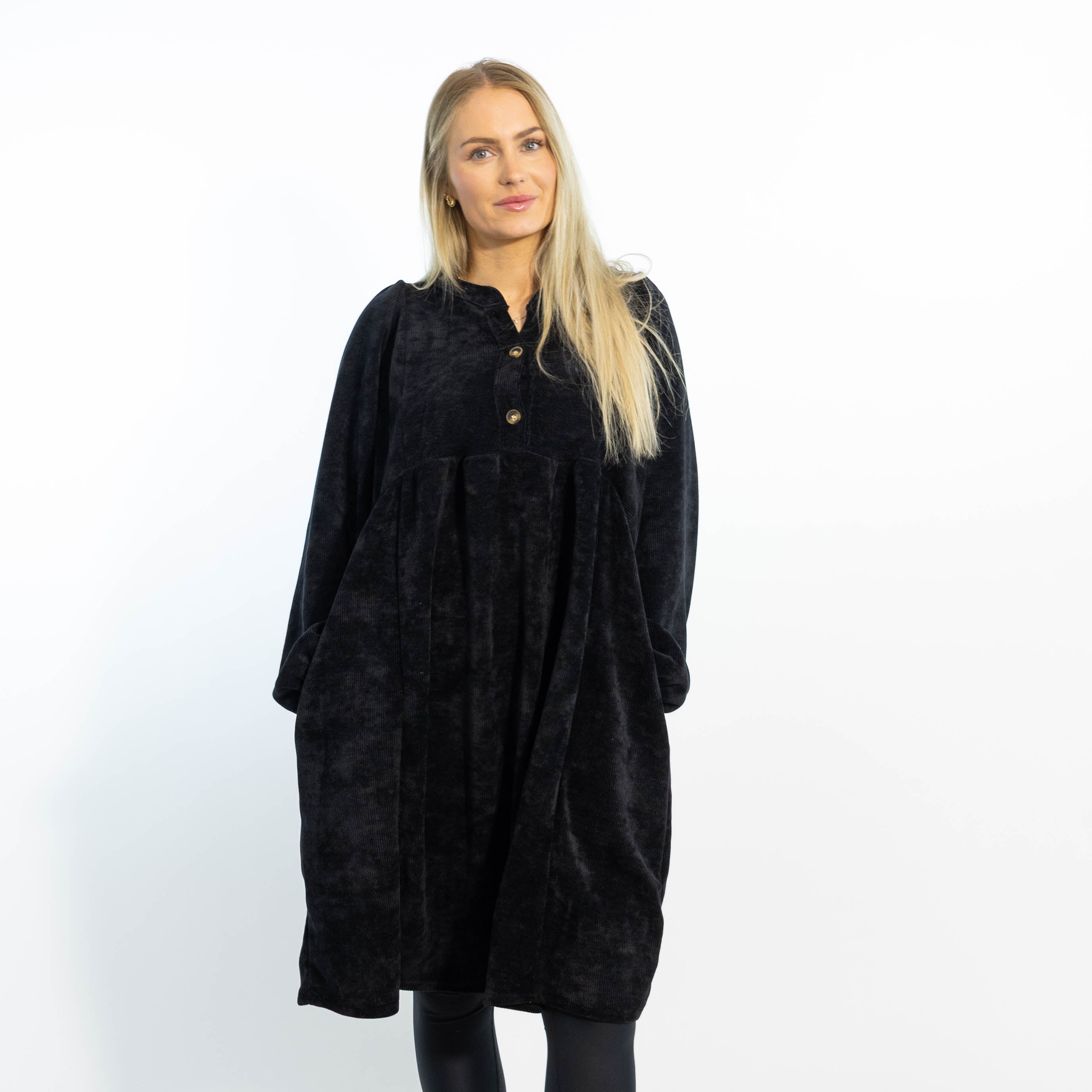 Gemma tunikakjole, Sort