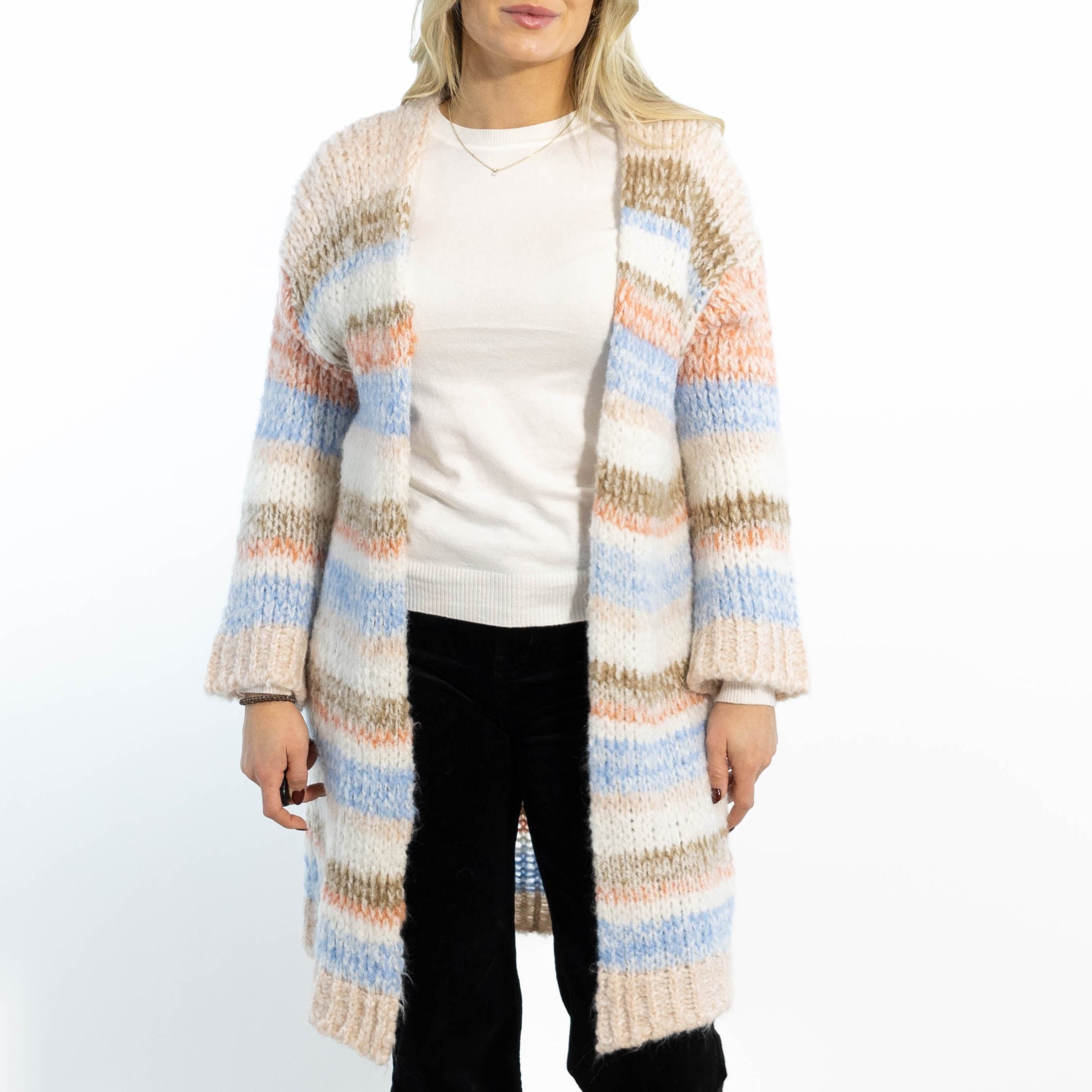 Karina strikcardigan, Rosa