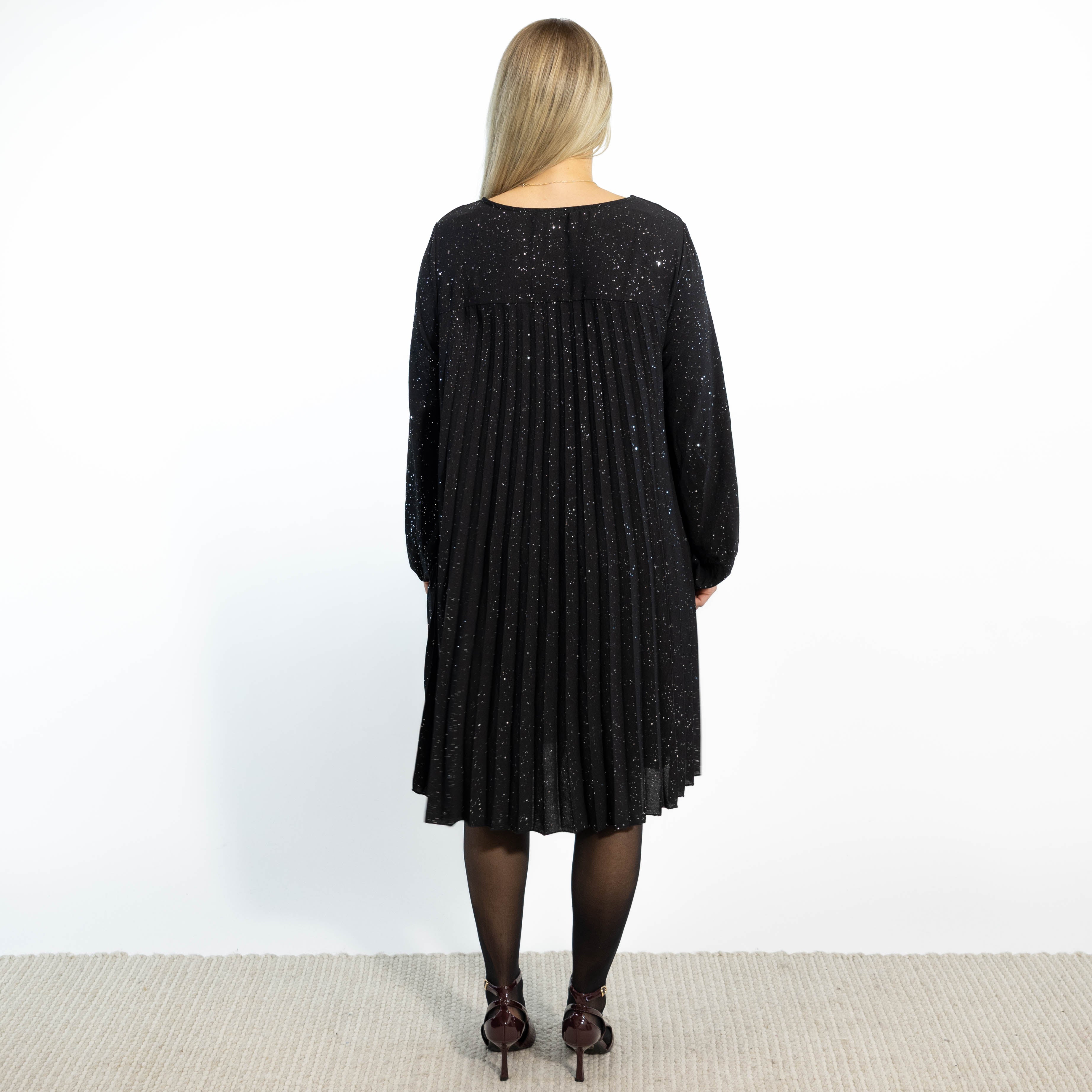 Gloria glimmerkjole, Sort