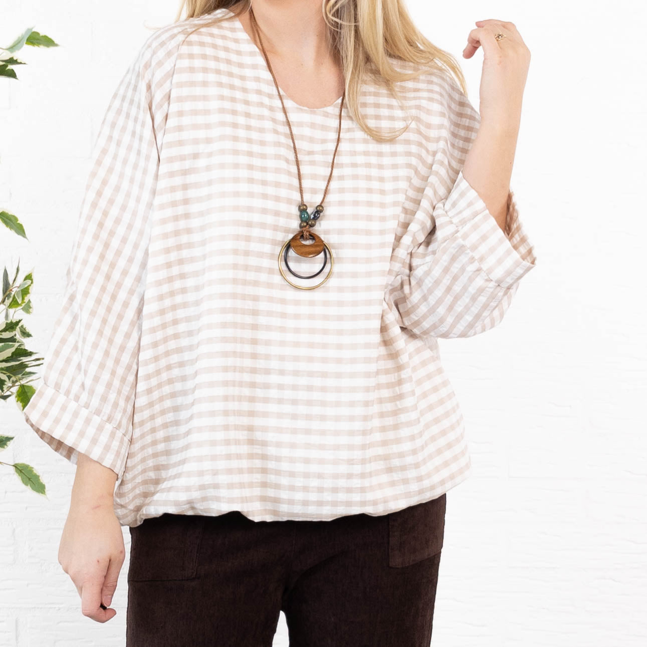 Carly overdel, Beige