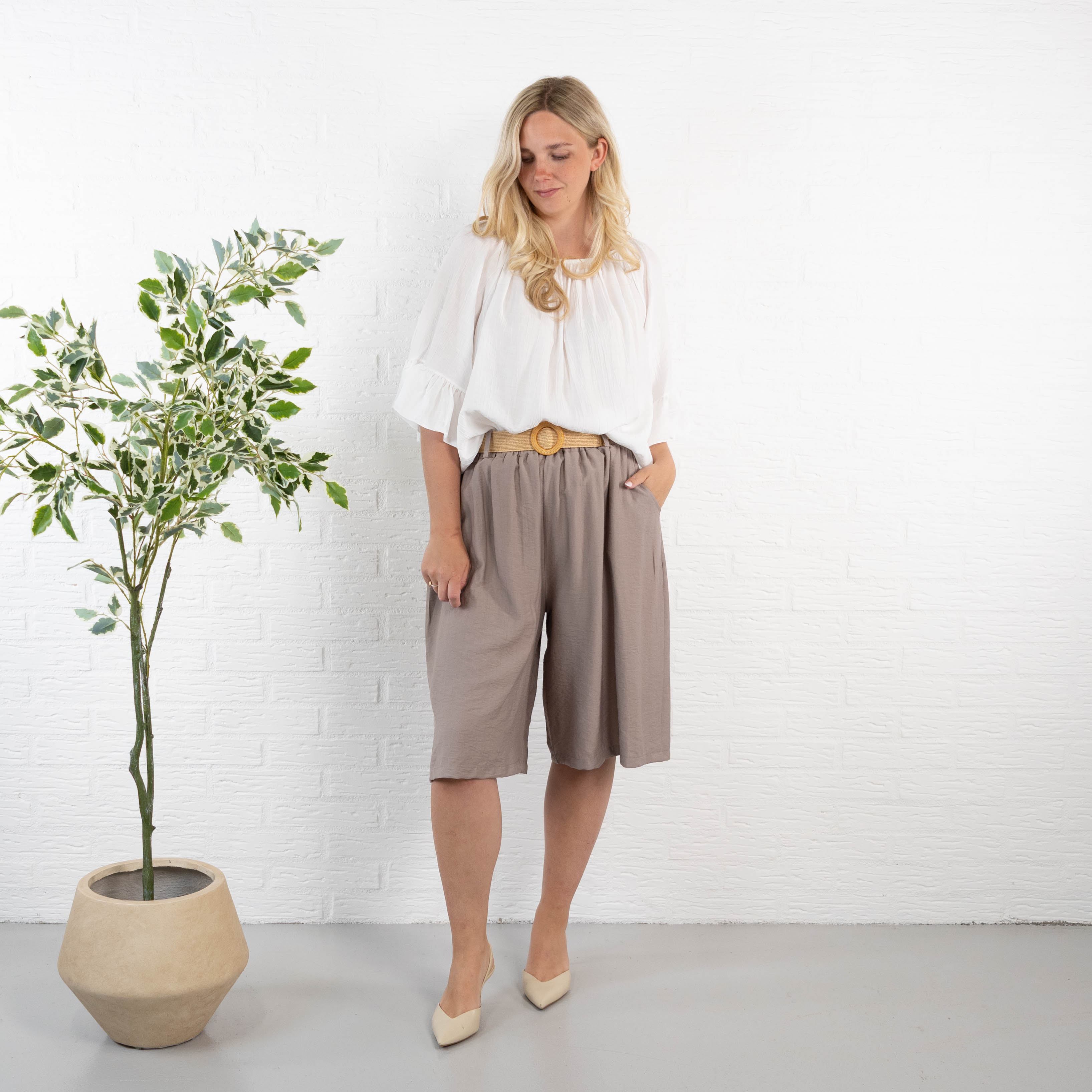 Astrid shorts, Taupe