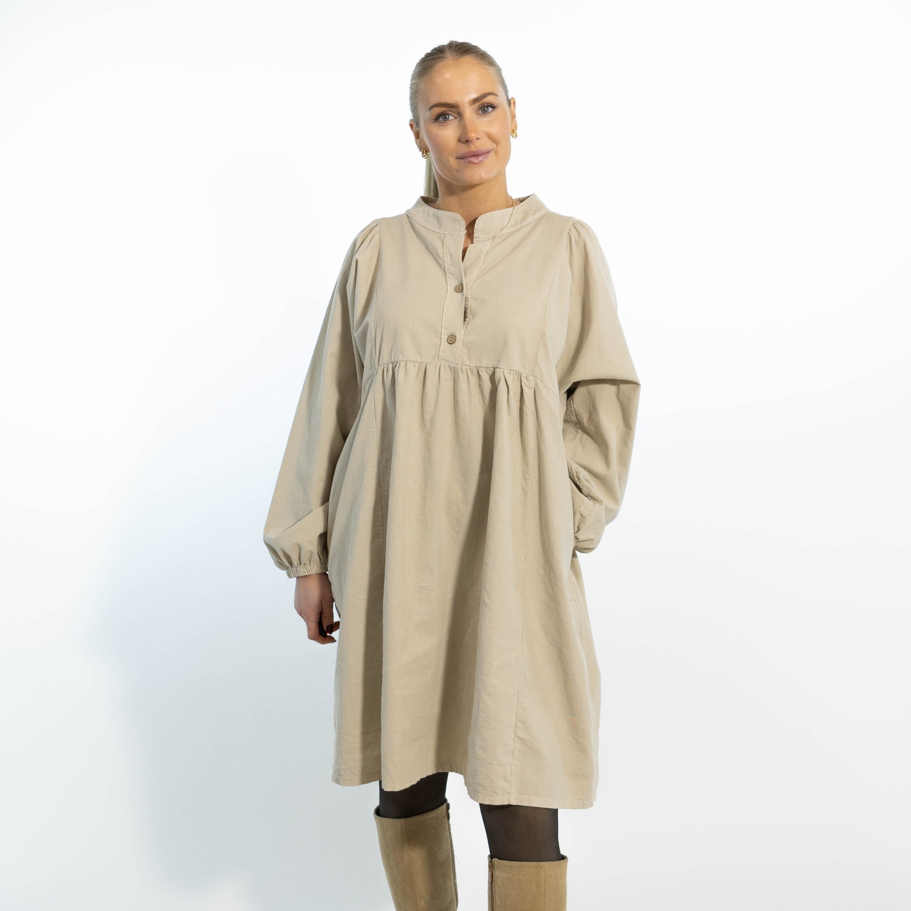 Randi tunika kjole, Beige