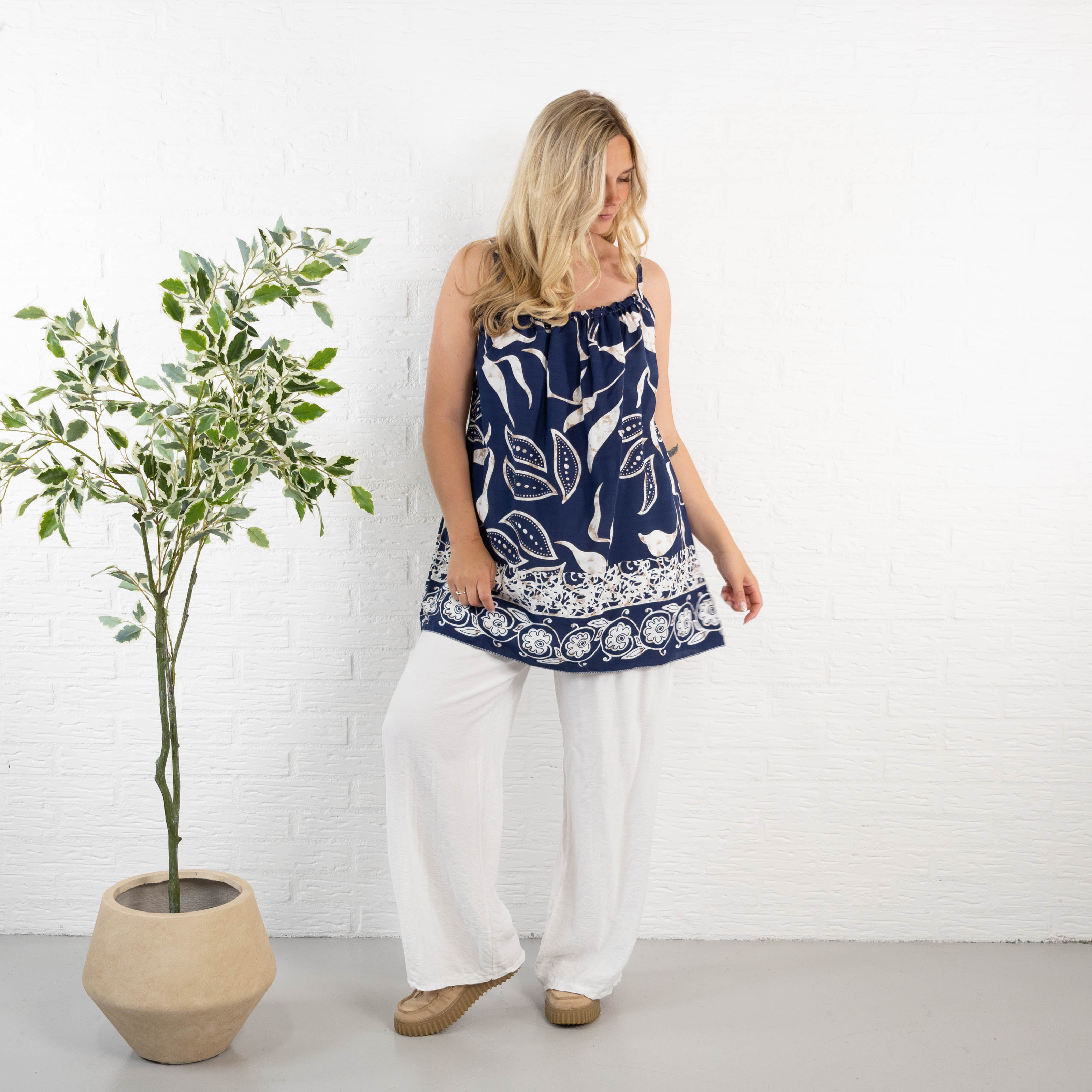 Swan top, Navy