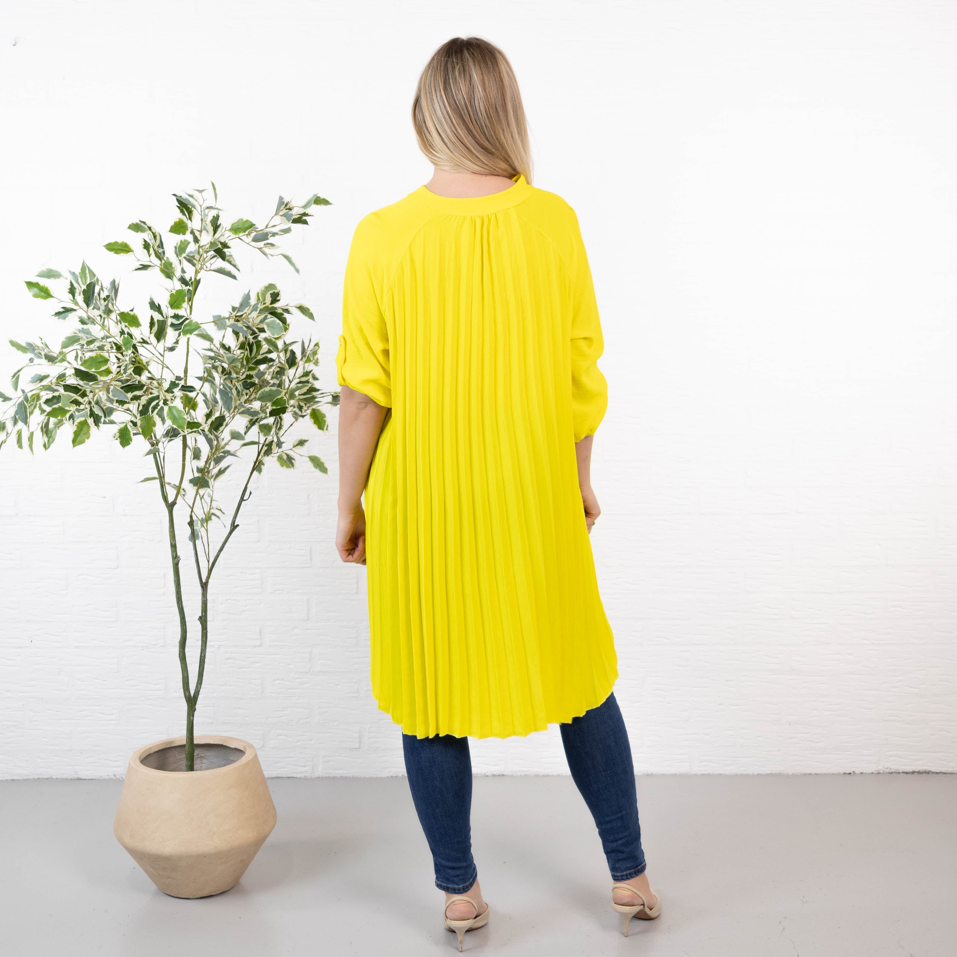 Derry skjorte tunika, Gul