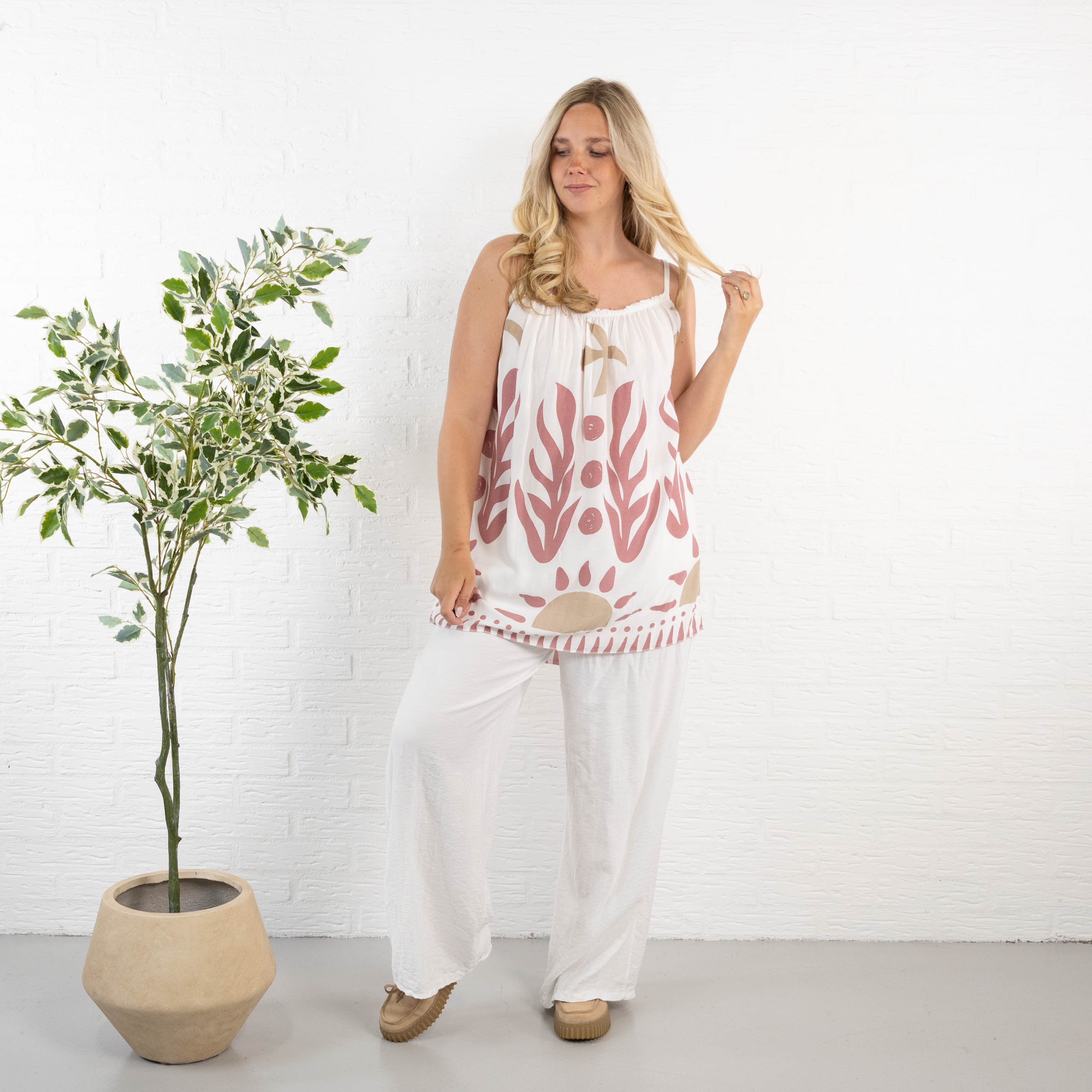 Vixen top, Old rose