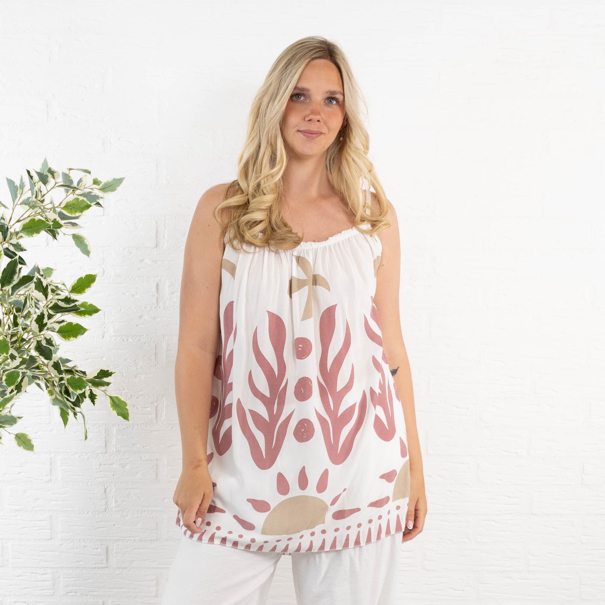 Vixen top, Old rose