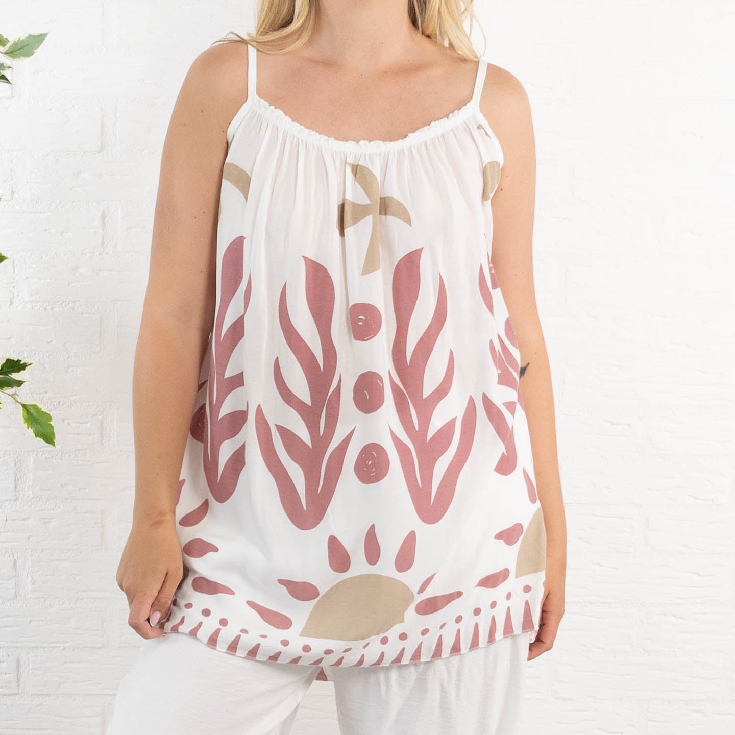 Vixen top, Old rose