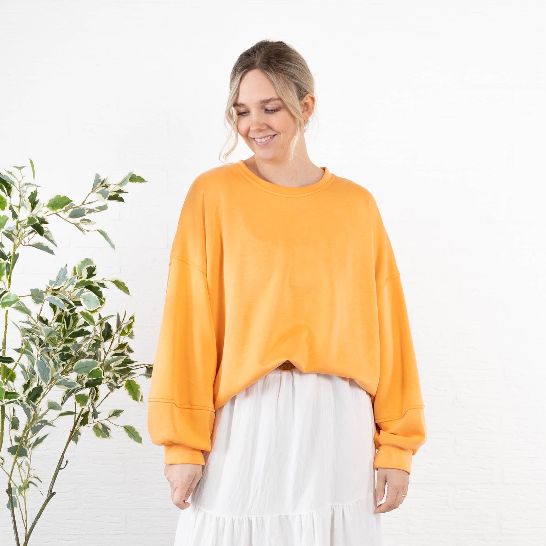 Lena sweatshirt, Fersken