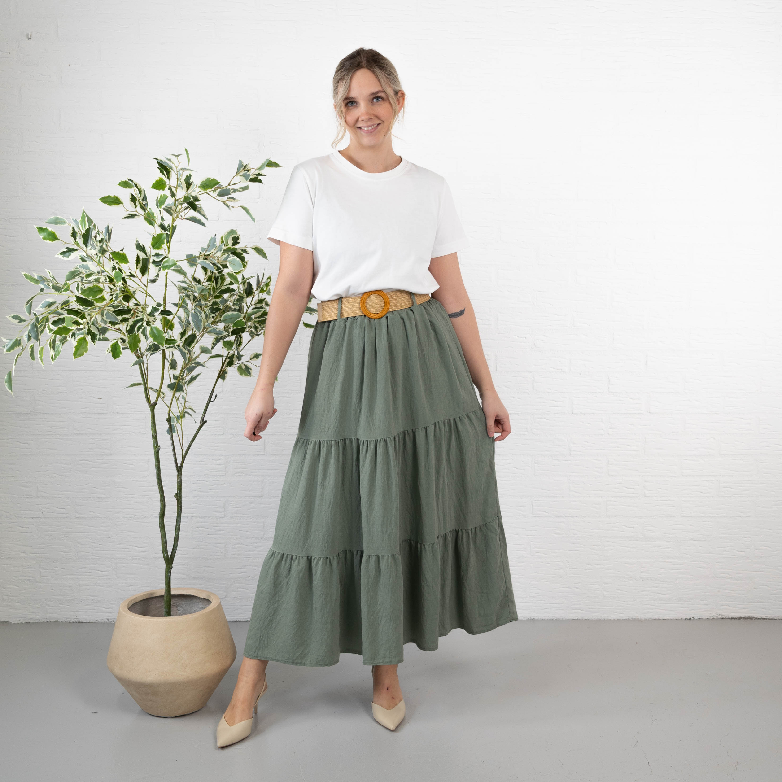 Soleima nederdel, Khaki