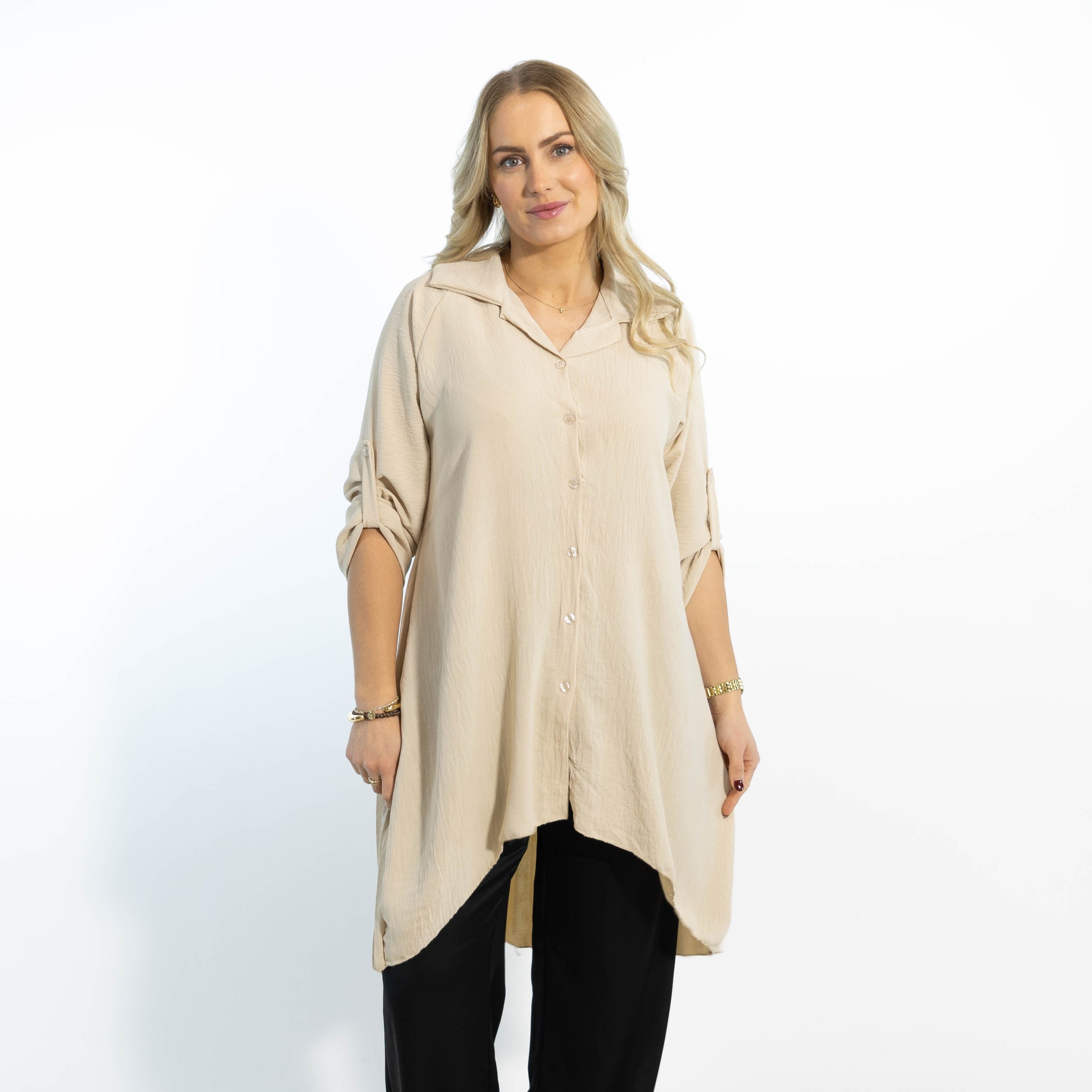 Dublin skjorte tunika, Beige
