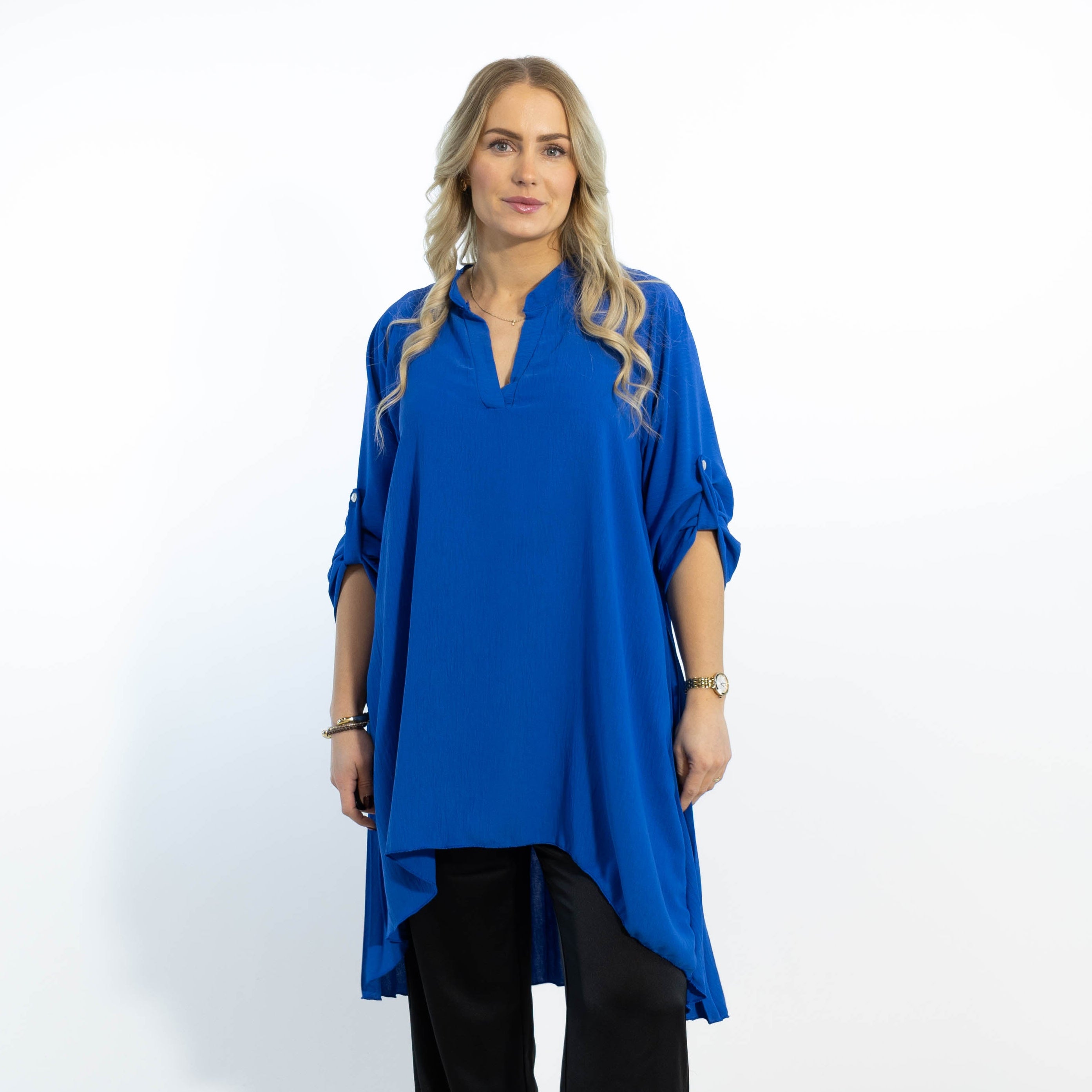 Derry skjorte tunika, Royal blue