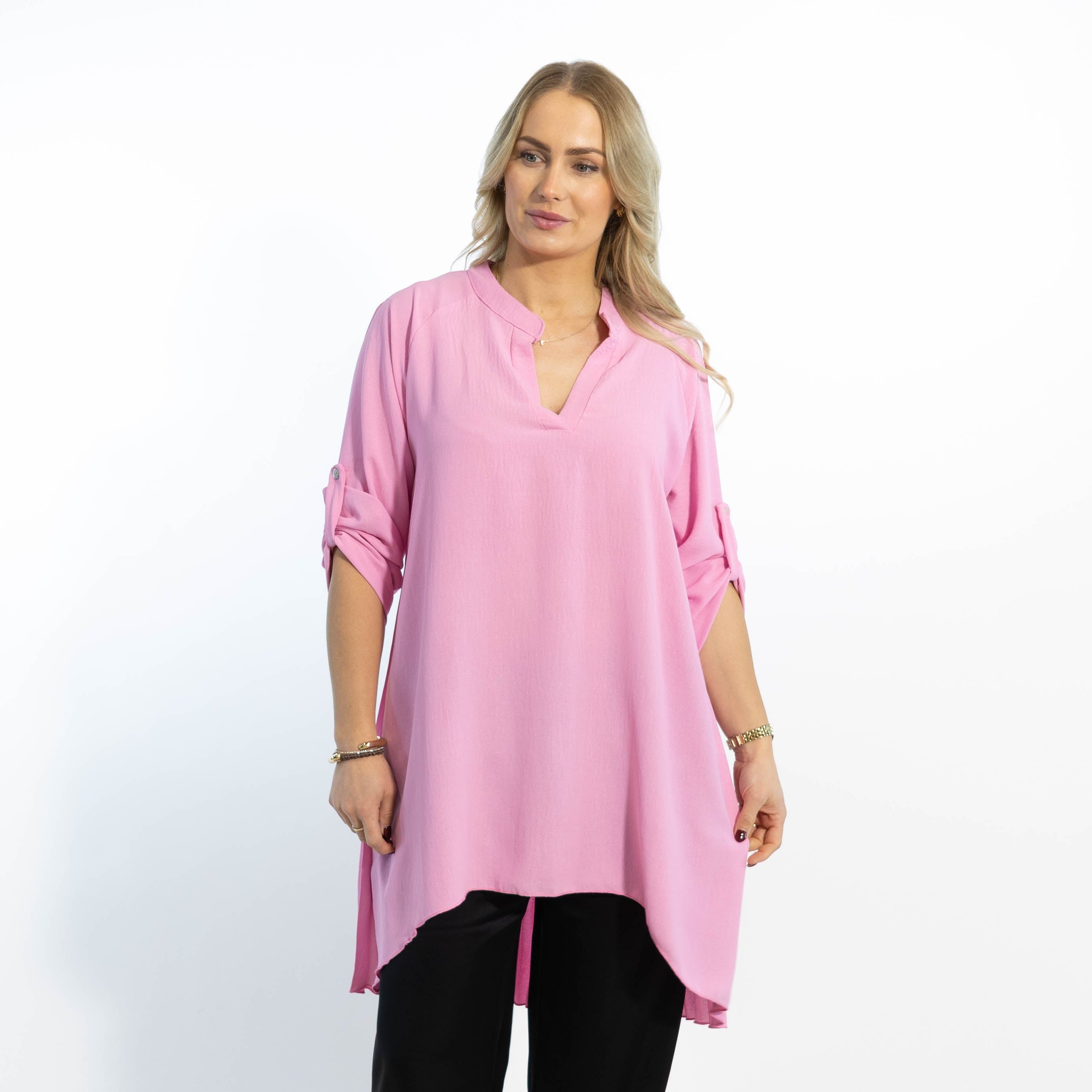 Derry skjorte tunika, Lyserød