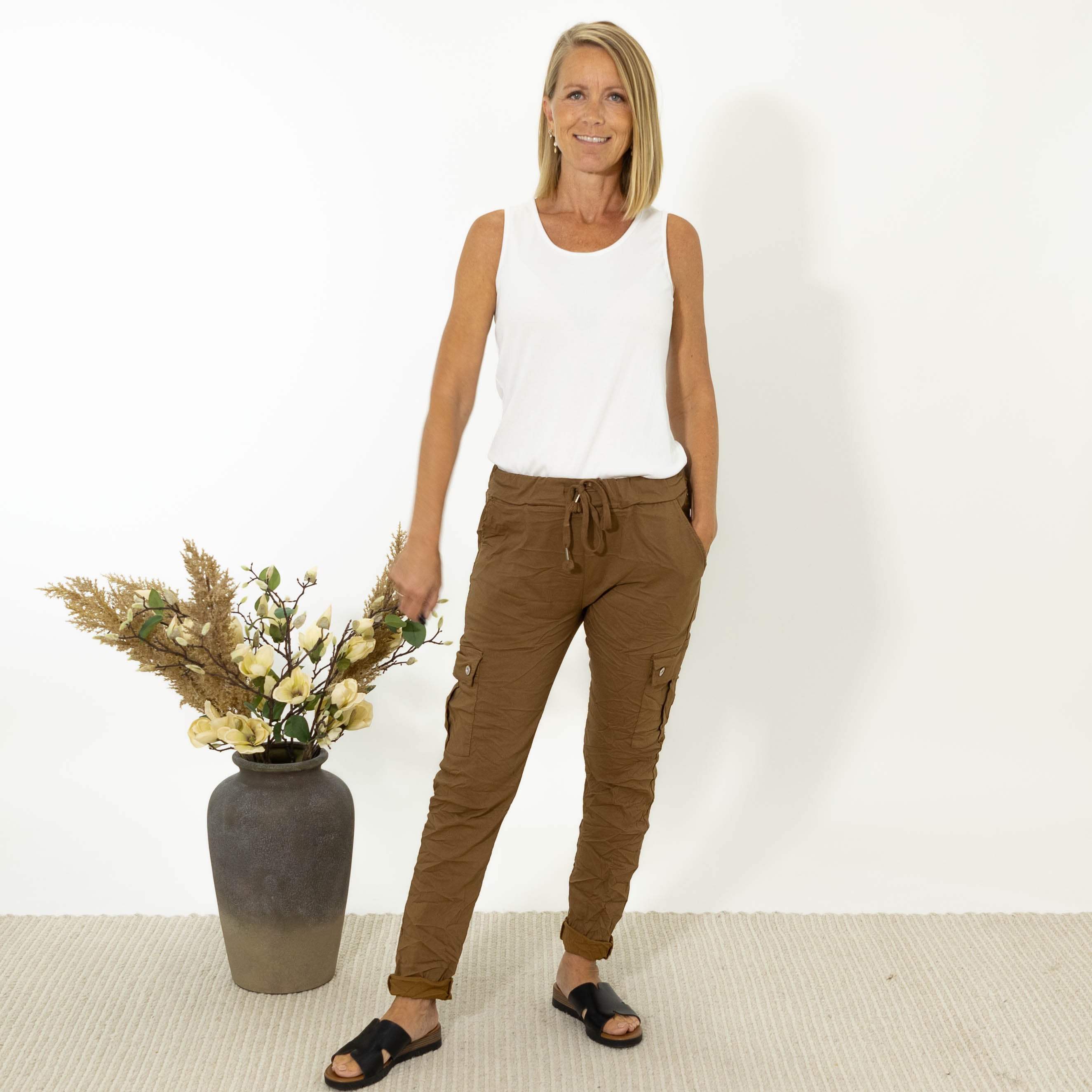 Carla combat bukser, Camel