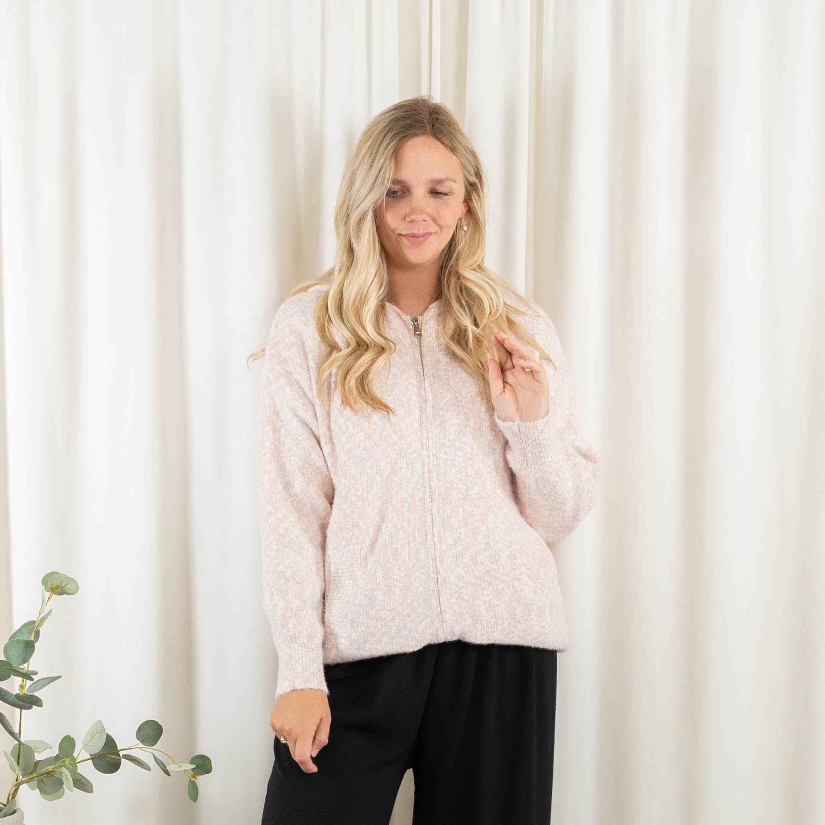 Esther cardigan, Rosa