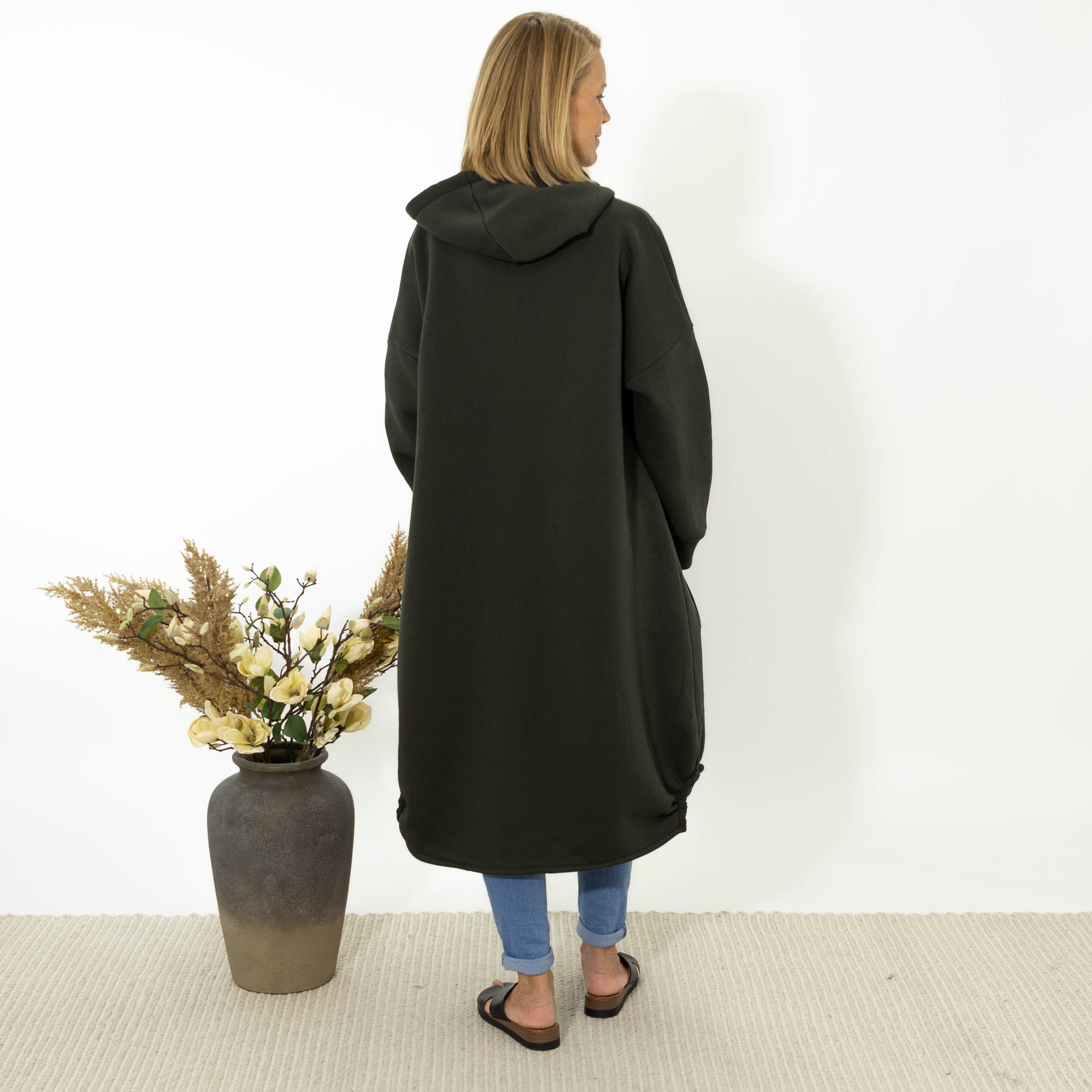 Hope sweatshirt jakke, Khaki