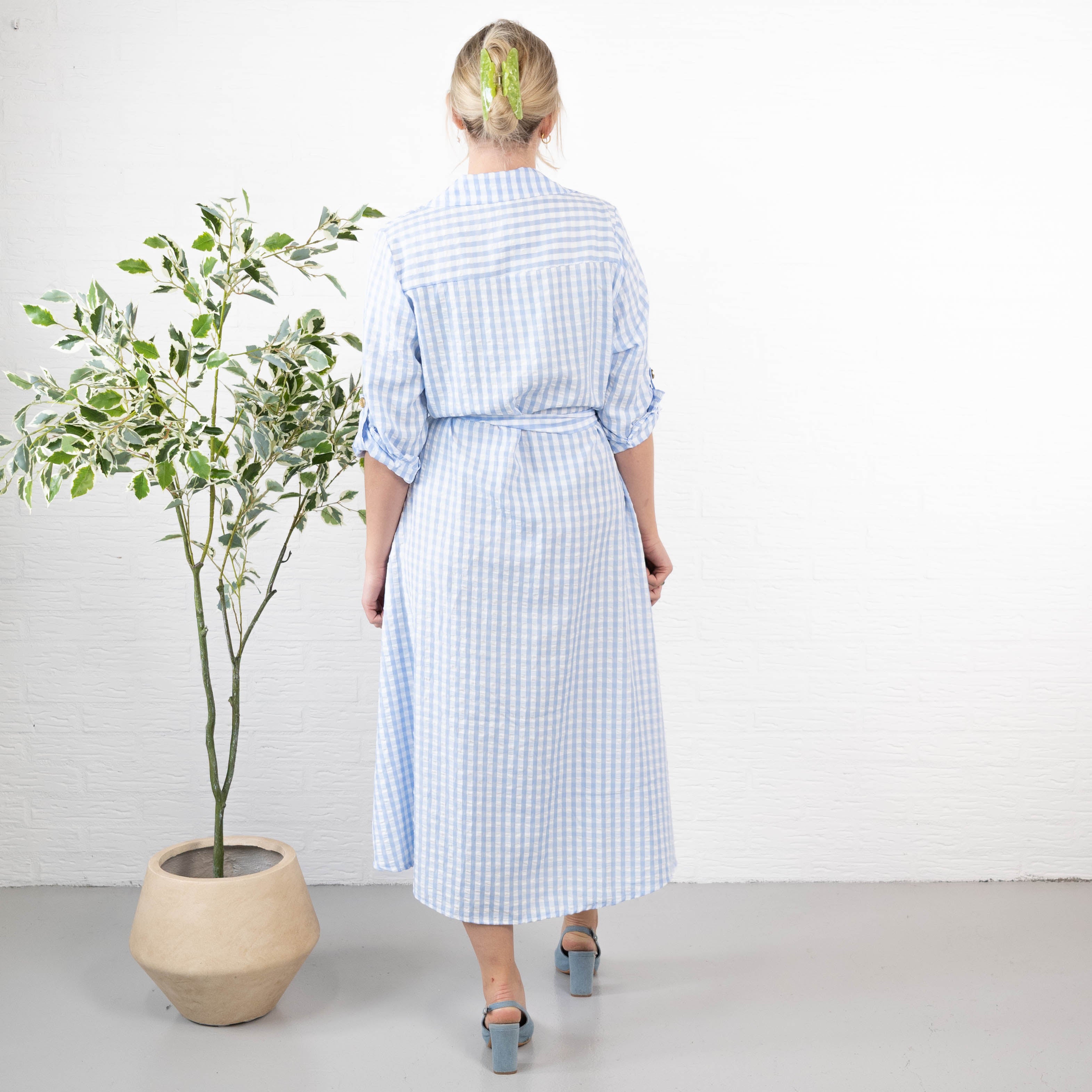 Iowa skjorte/kjole, Lyseblå