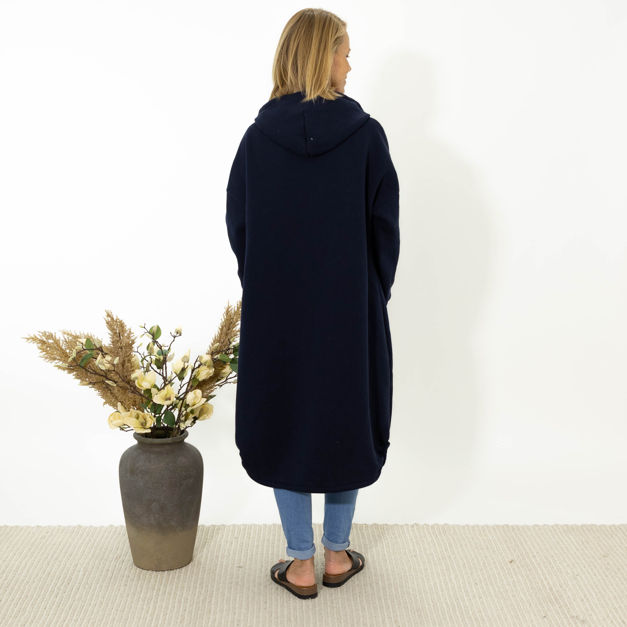 Hope sweatshirt jakke, Navy