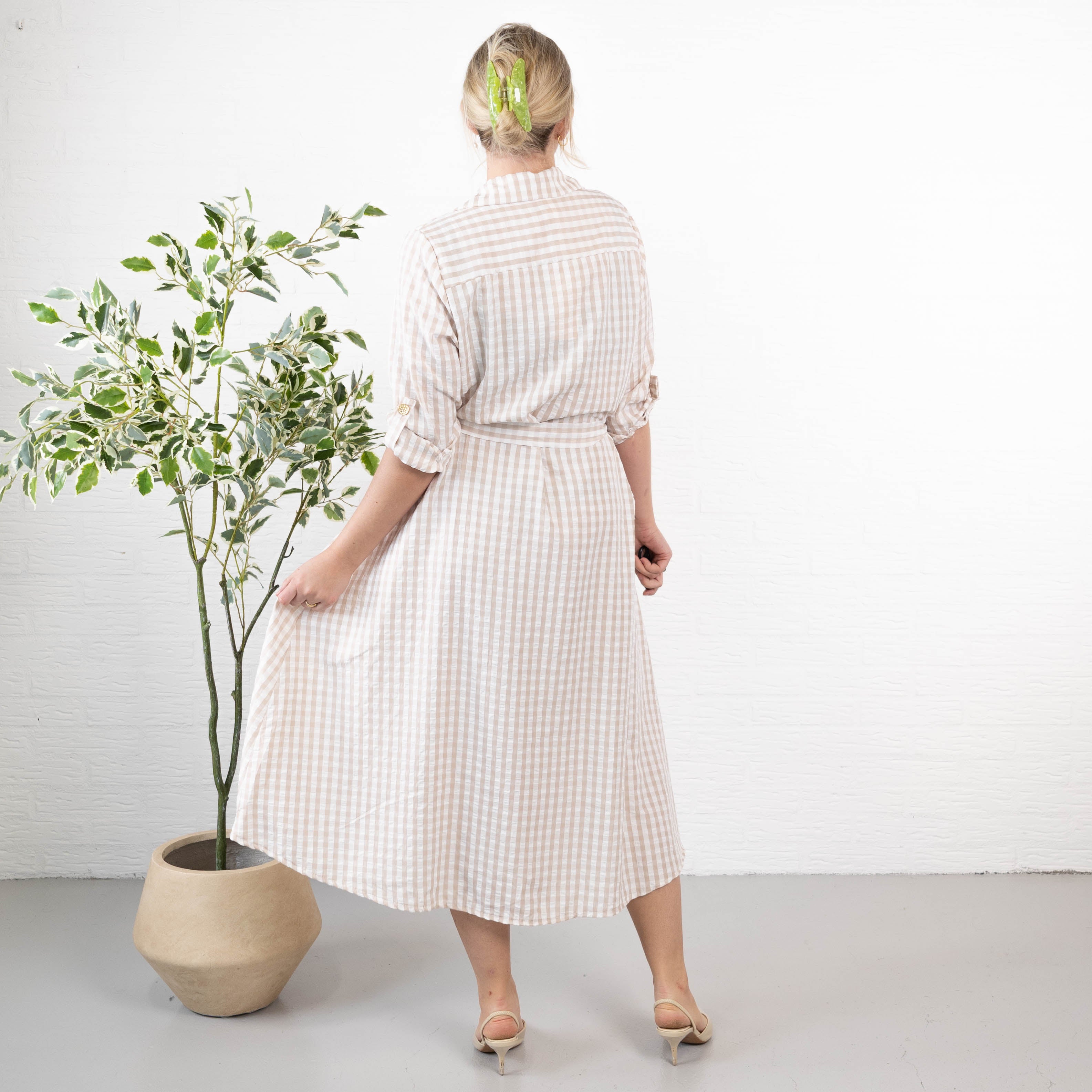 Iowa skjorte/kjole, Beige