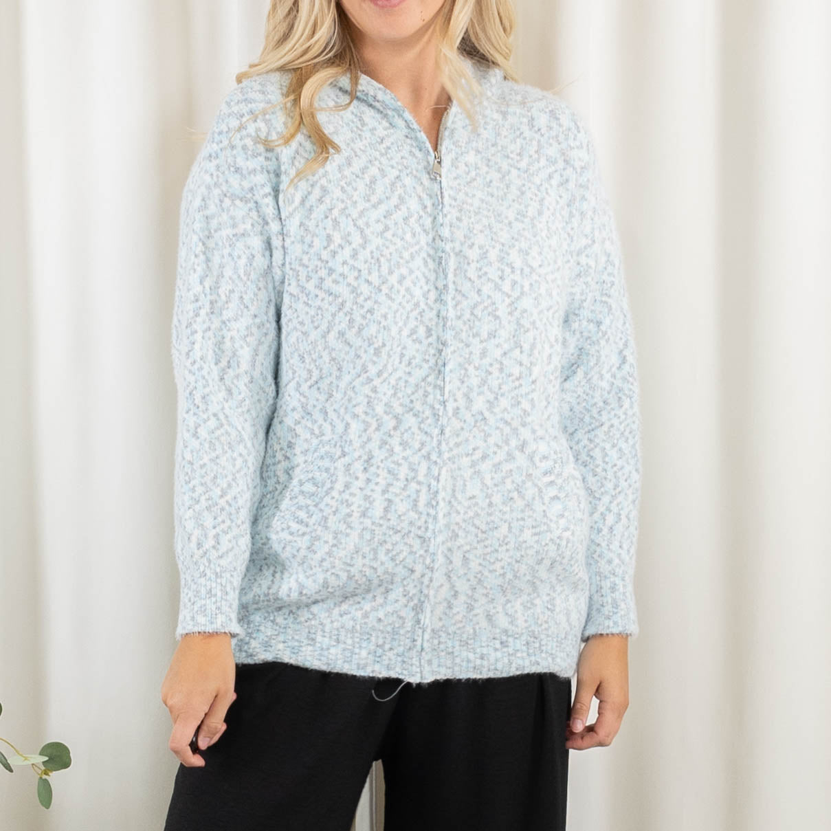 Esther cardigan, Lyseblå