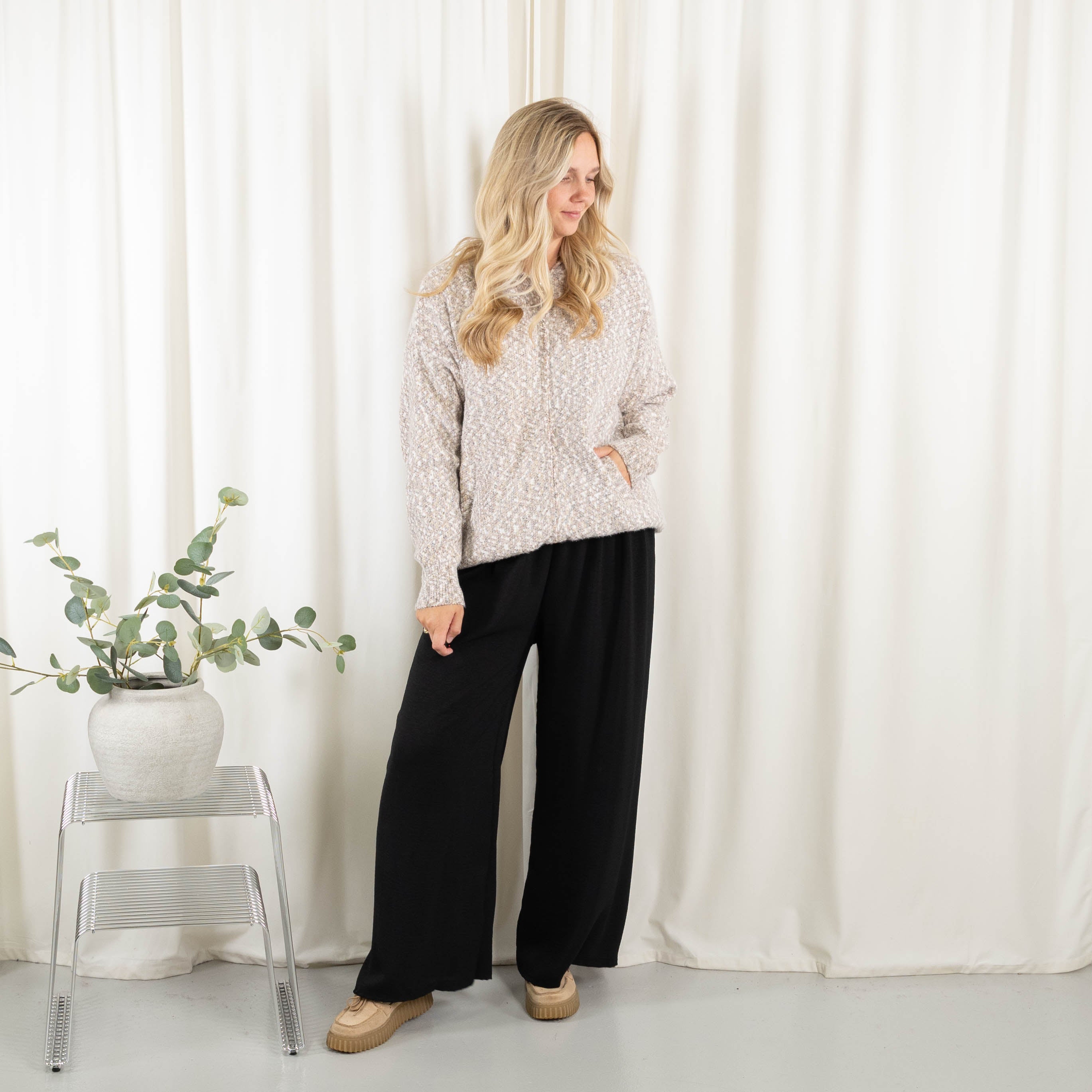 Esther cardigan, Mørk rosa