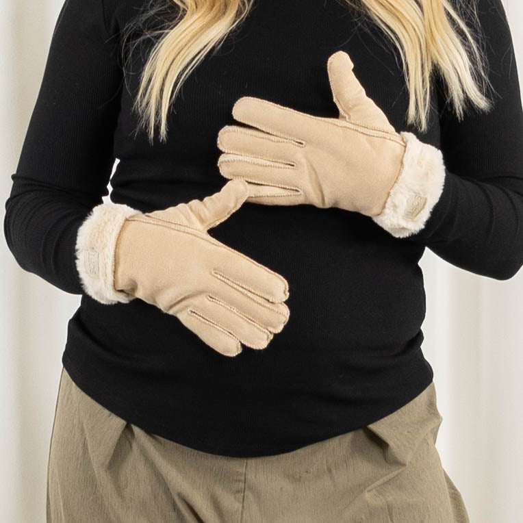 Bonya handsker, Beige