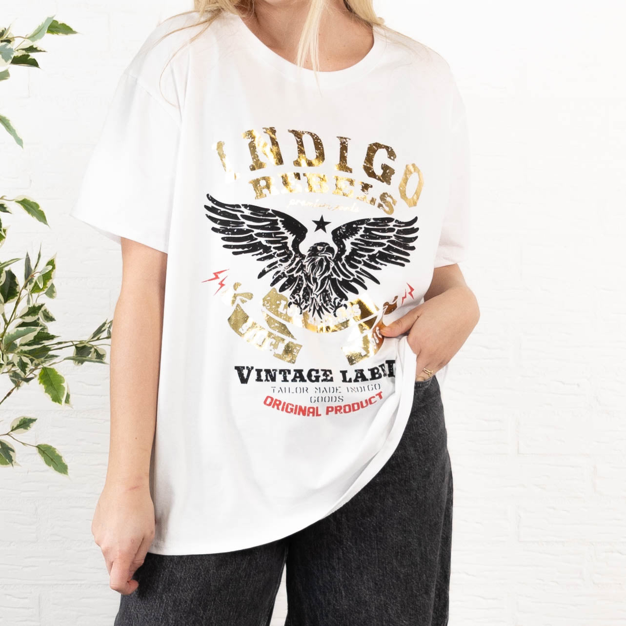 Indigo Rebels t-shirt, Hvid