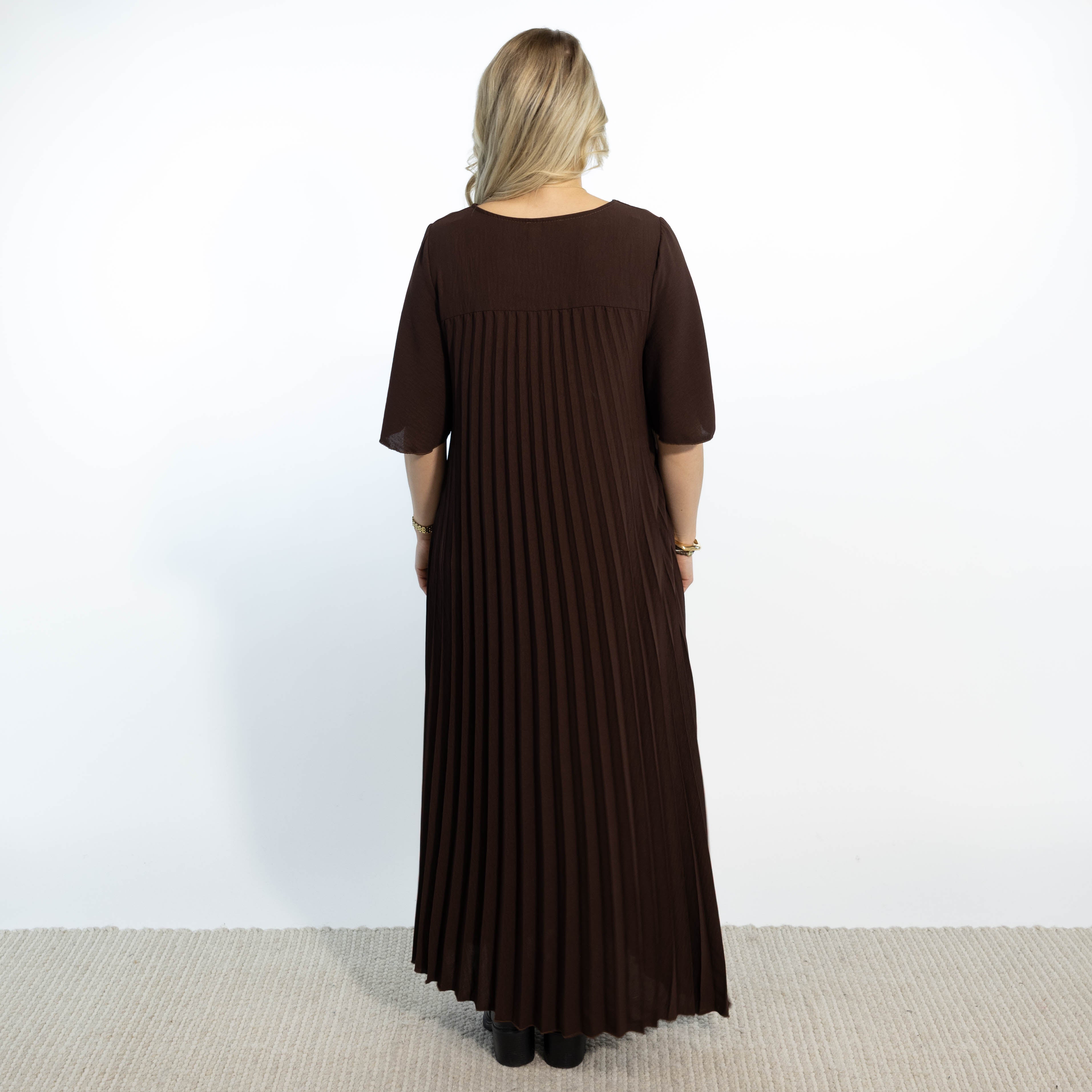 Sarah Bubblechiffon kjole, Choko