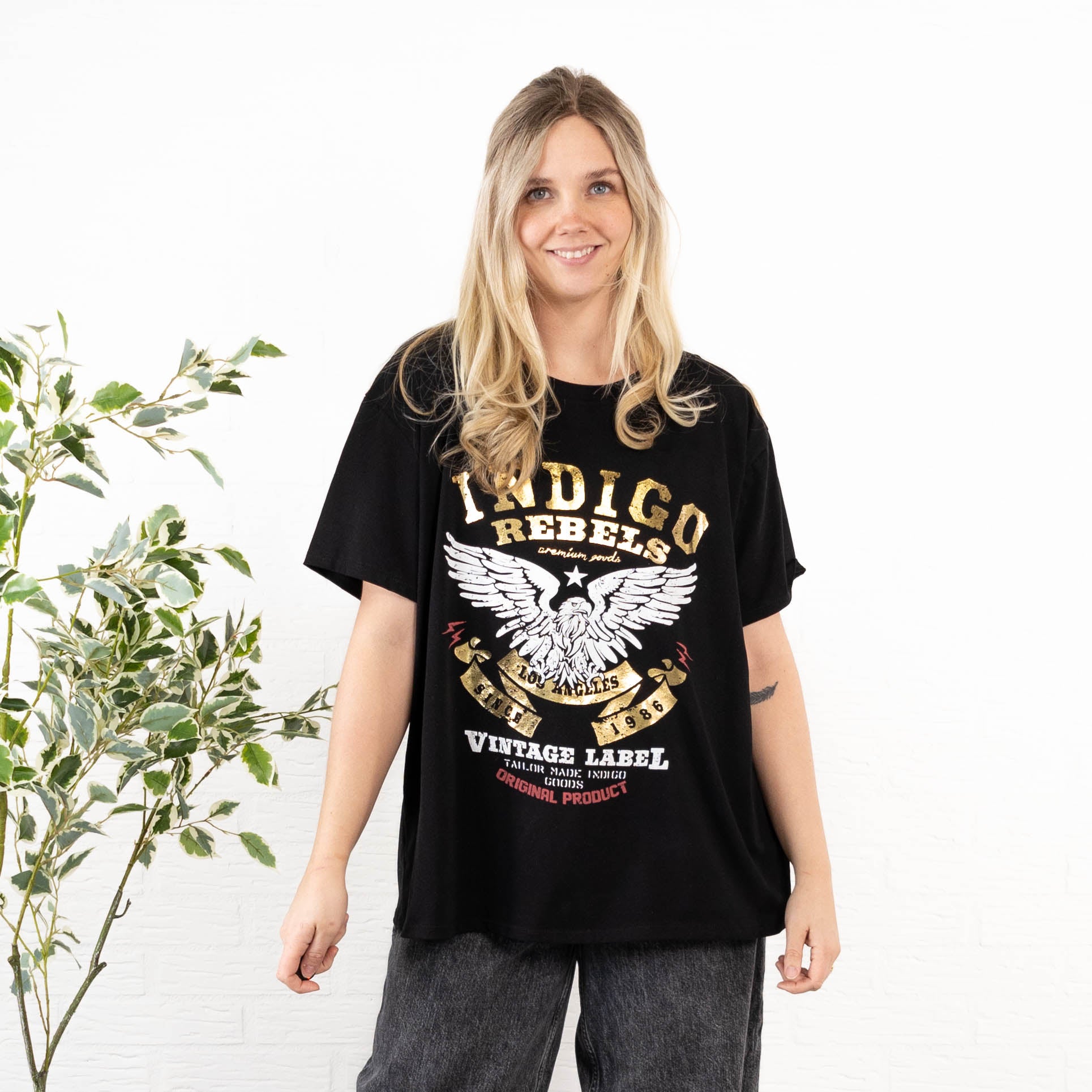 Indigo Rebels t-shirt, Sort