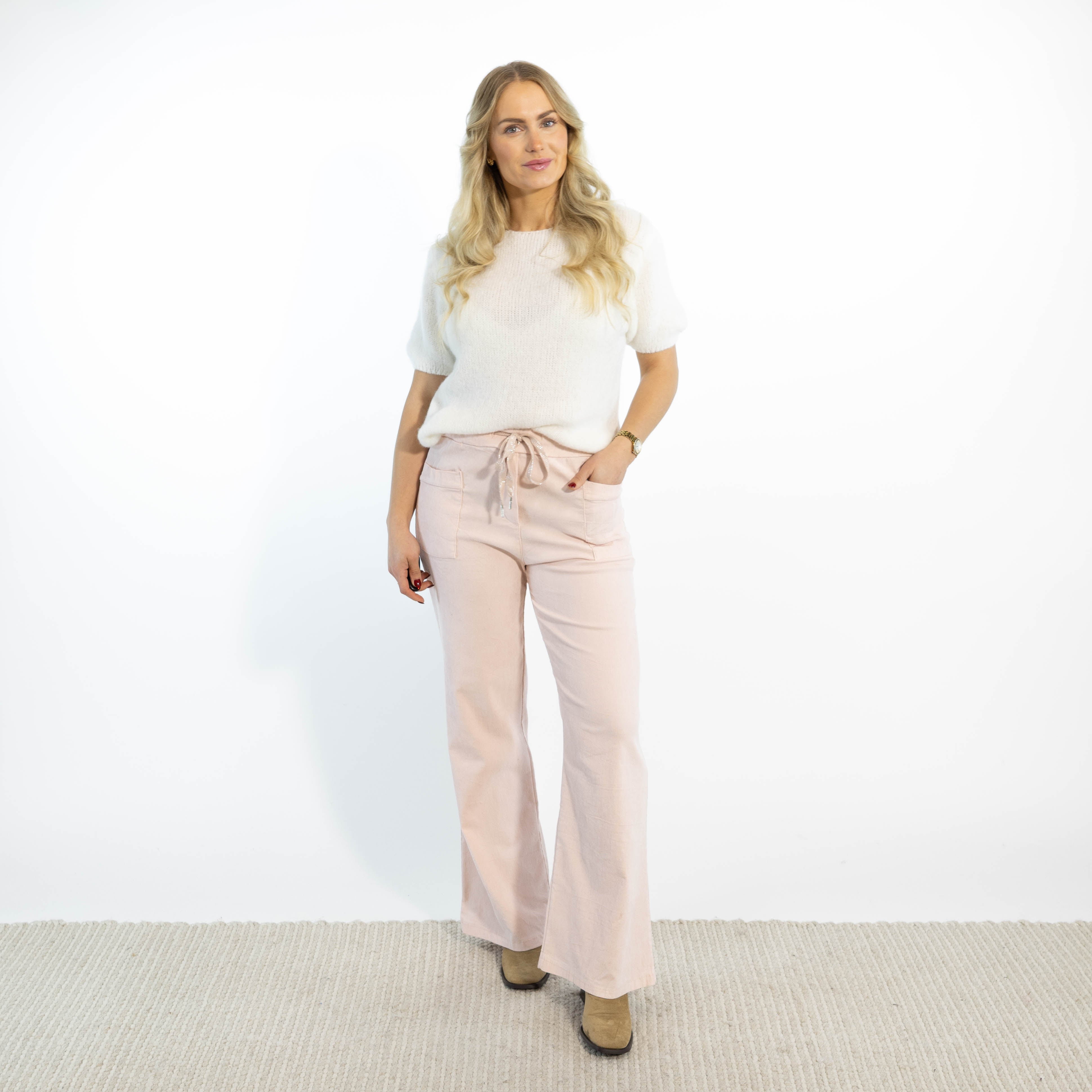 Christy fløjlsbukser, Rosa