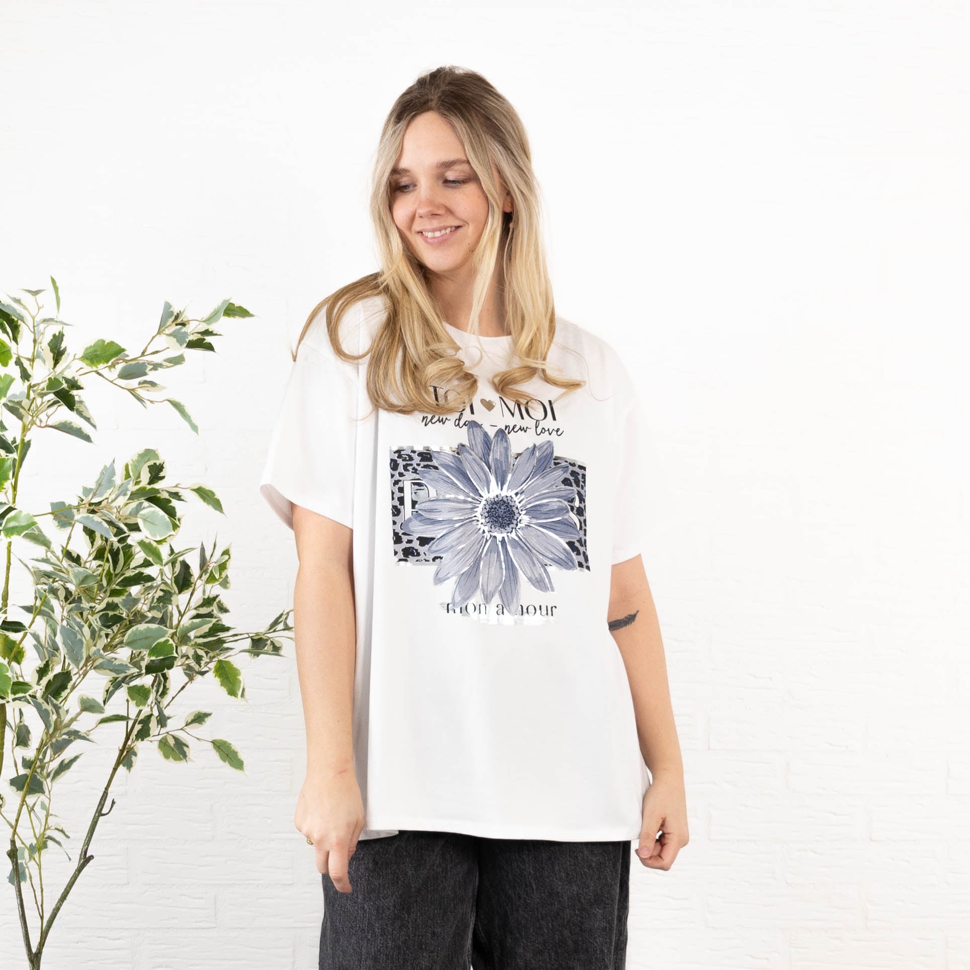 Tio Moi t-shirt, Navy