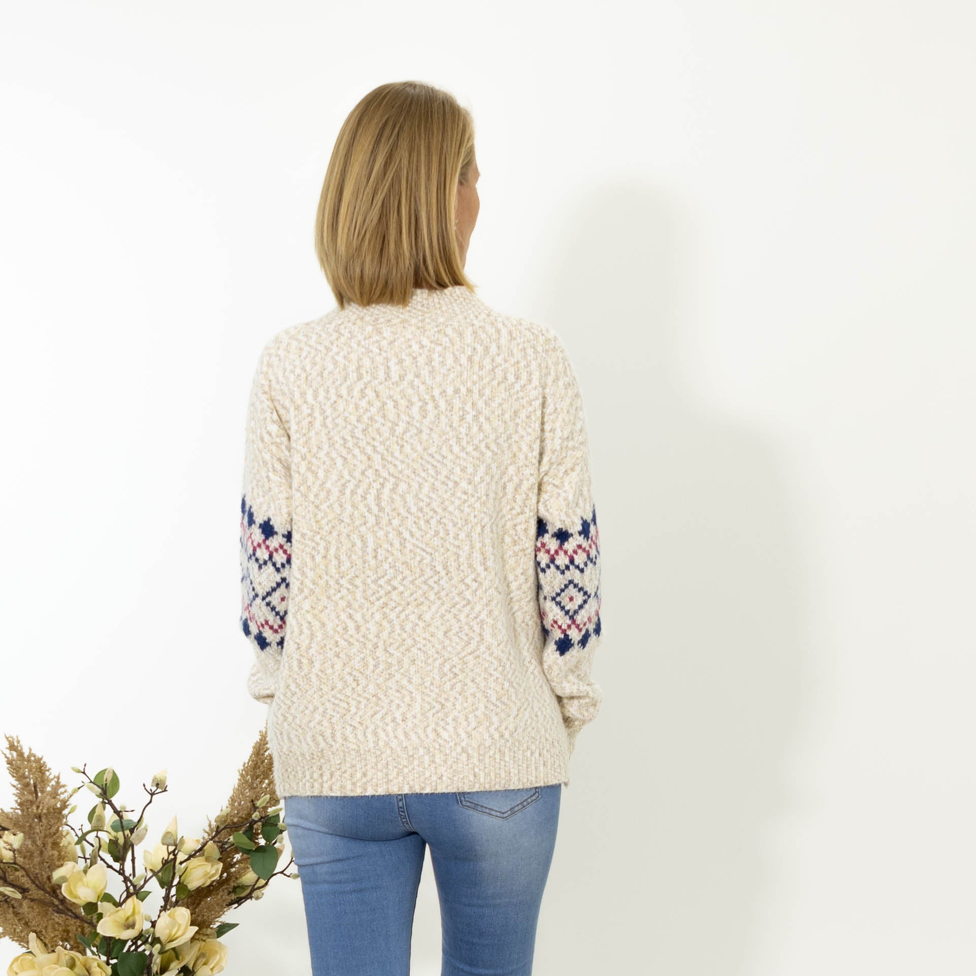 Luna turtle strik, Beige