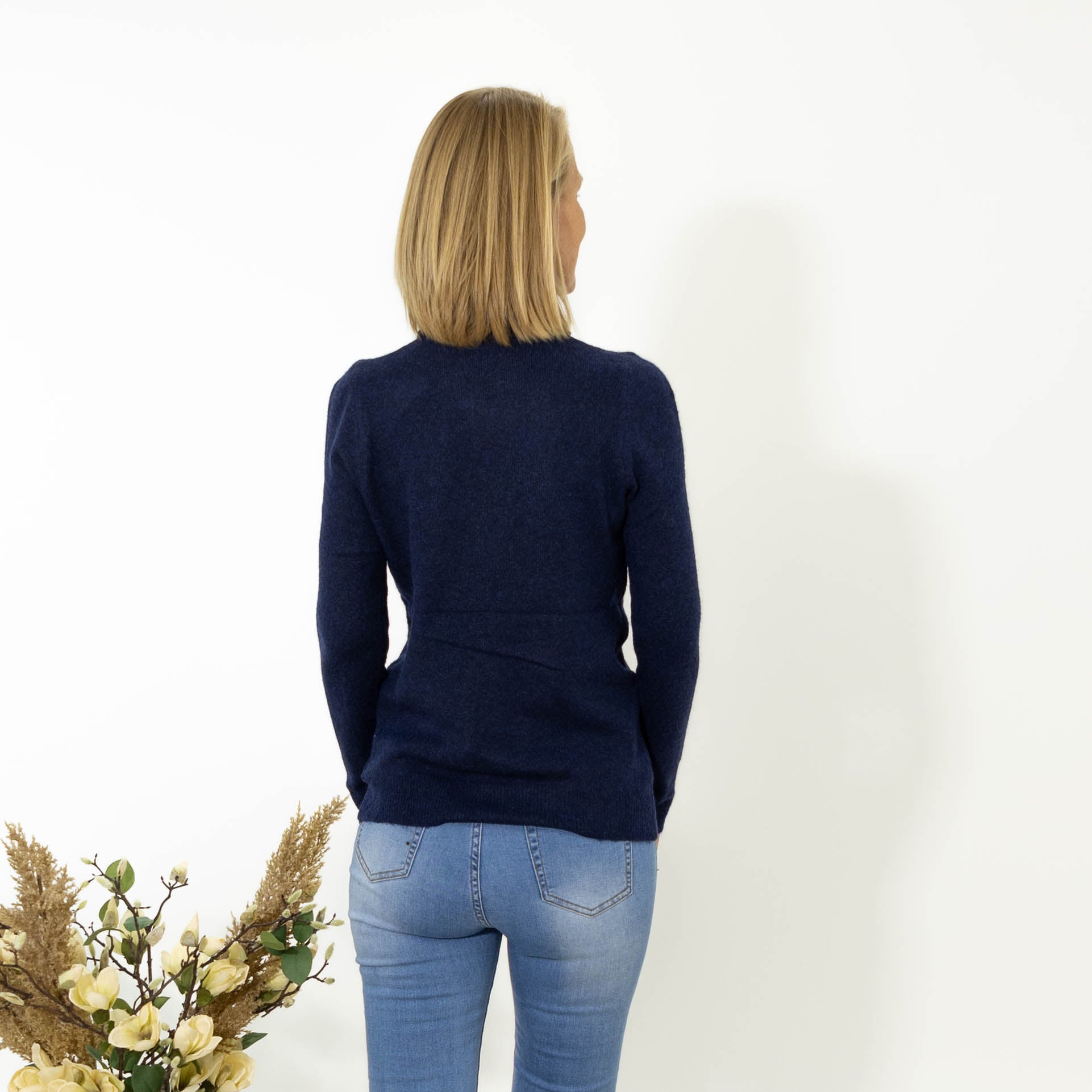 Lina rullekrave strik, Navy
