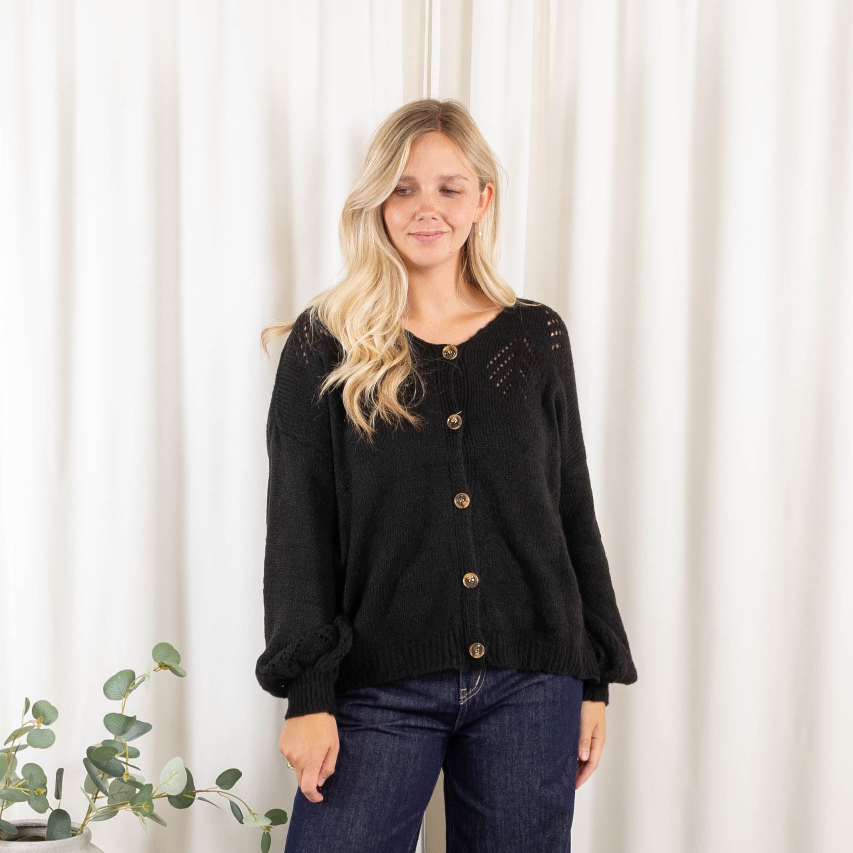 Katlyn cardigan, Sort